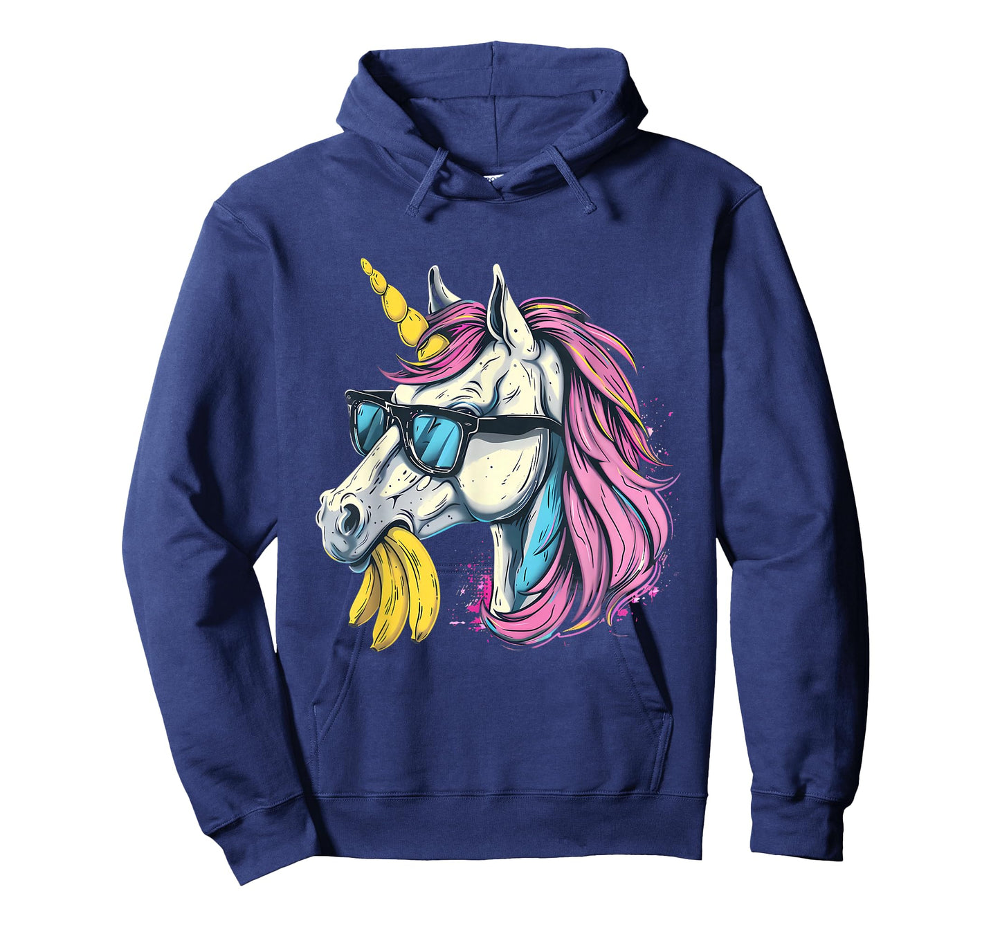 Banana Unicorn Portrait Artwork Banana Lover Bananas Fruit T-Shirt