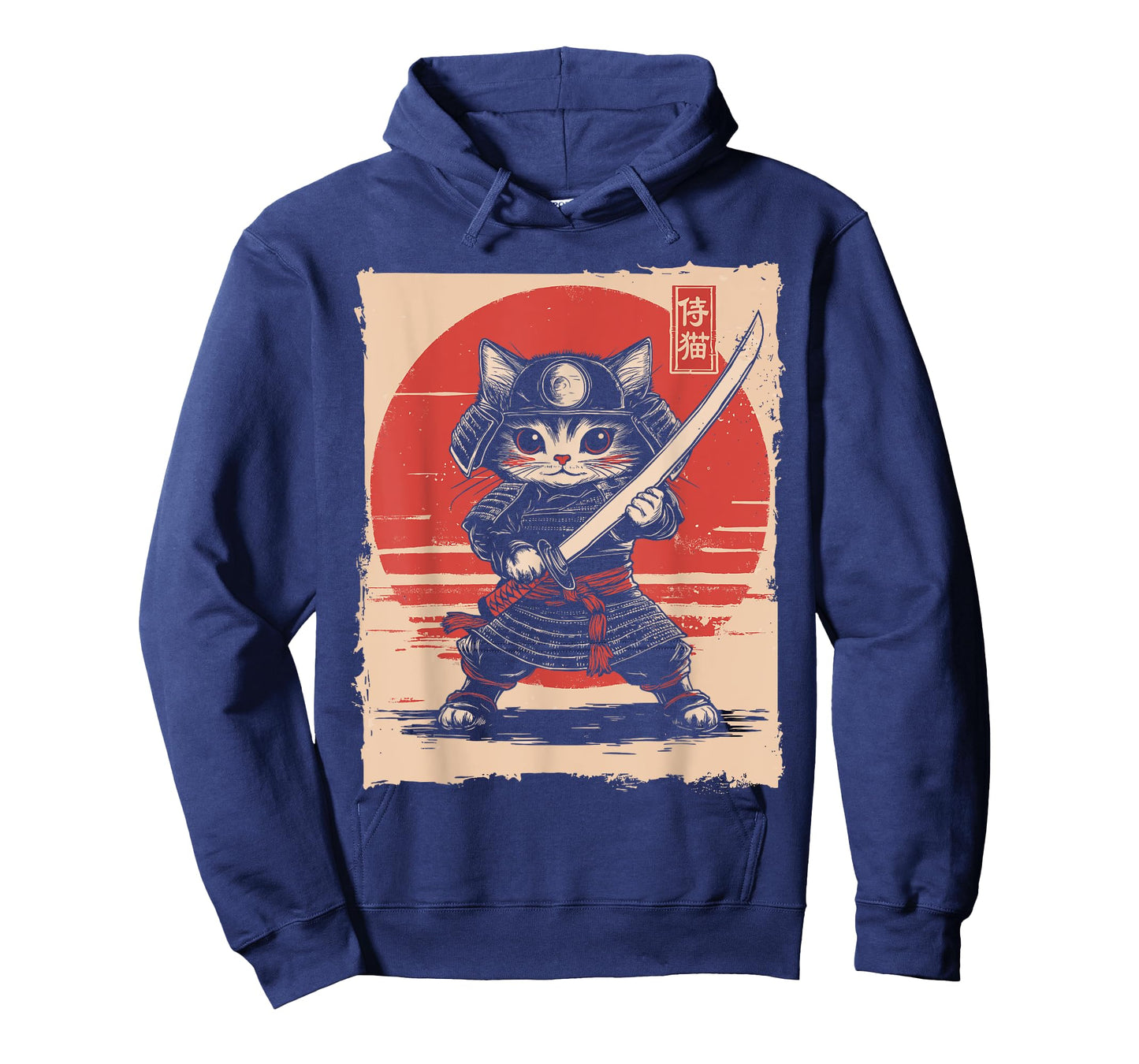 Japanese Samurai Cat Kawaii Ninja Cat T-Shirt