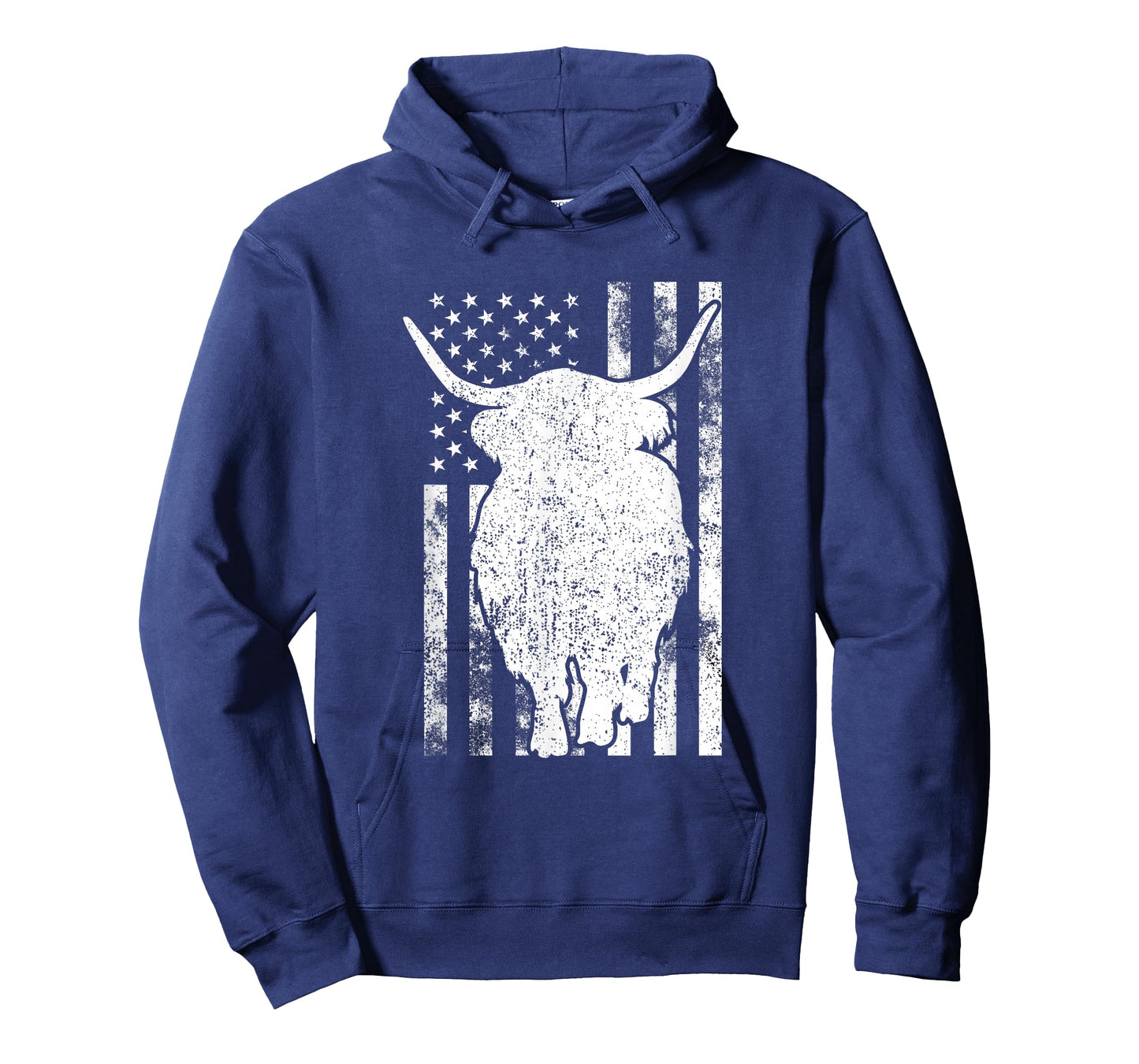 American Flag - Scottish Highland Cow For Cattle Farmer T-Shirt
