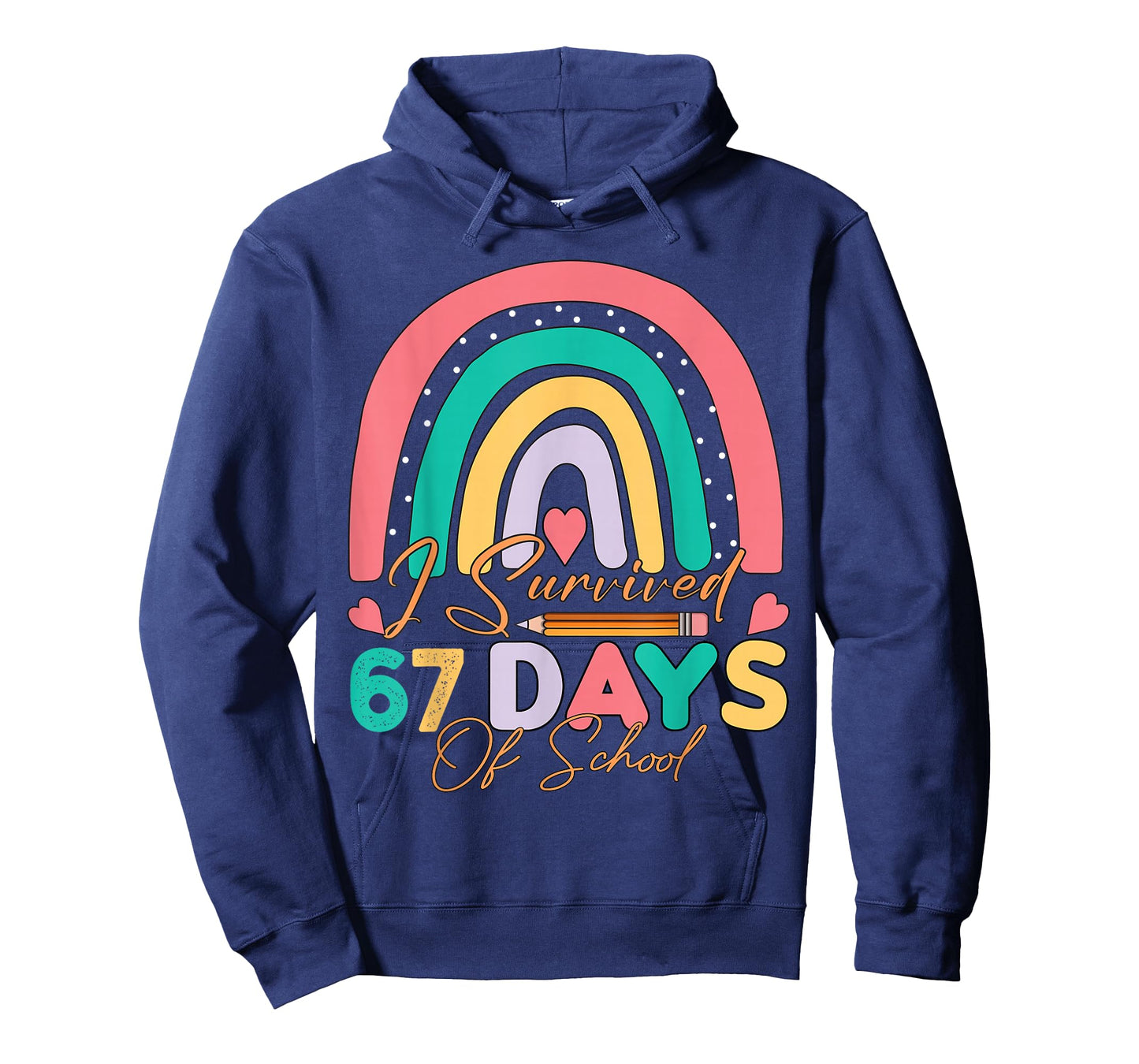 I Survived 67 Days of School Bruh Students Six Seven Funny T-Shirt