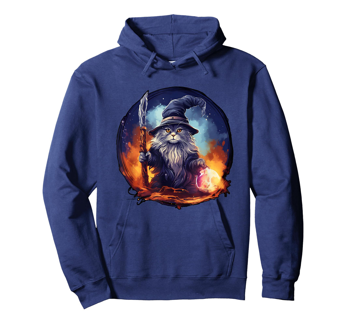 Magical Feline Sorcerer: Enchanting Wizard Cat T-Shirt