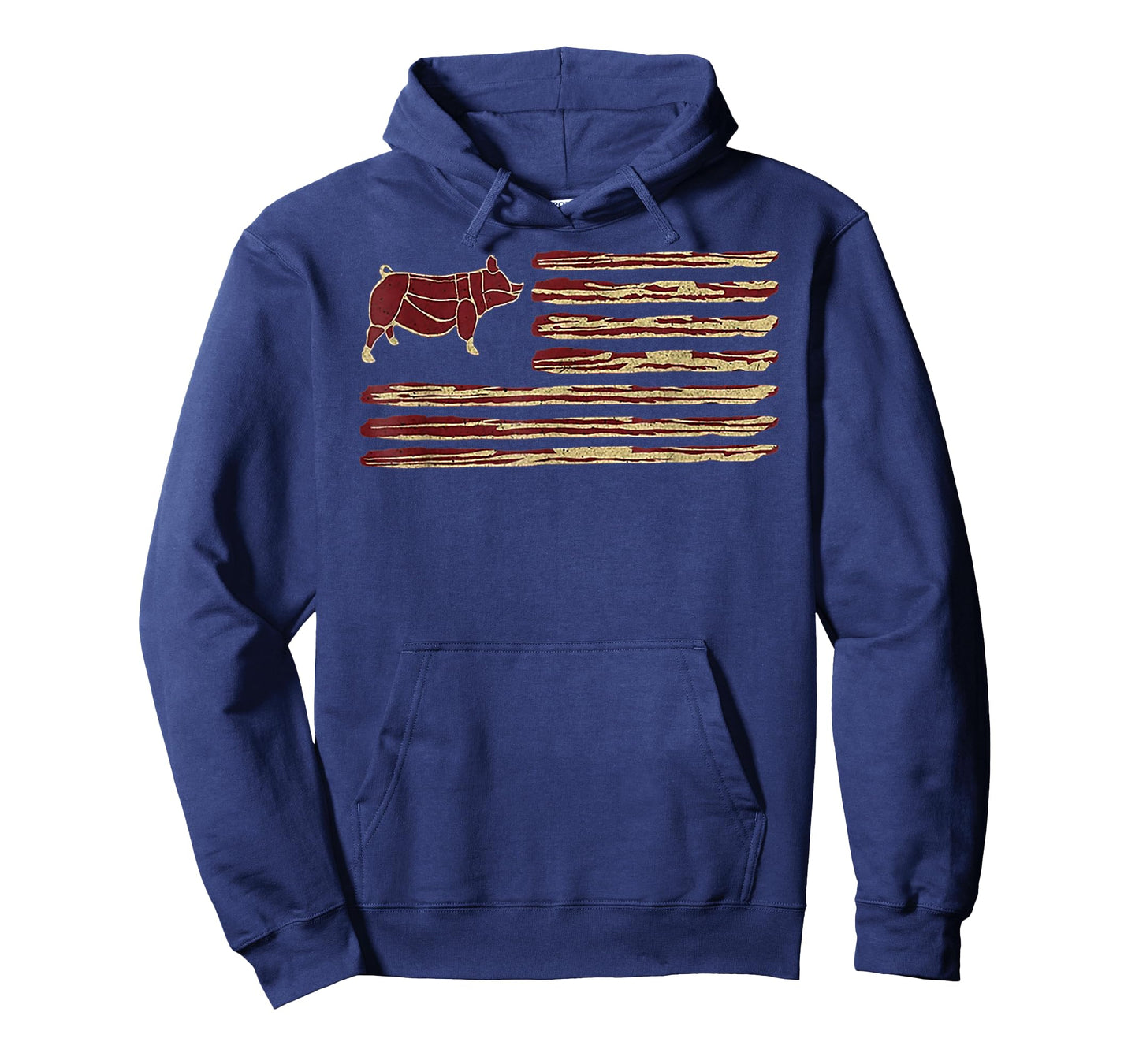 Bacon Flag Pig Vintage T-Shirt