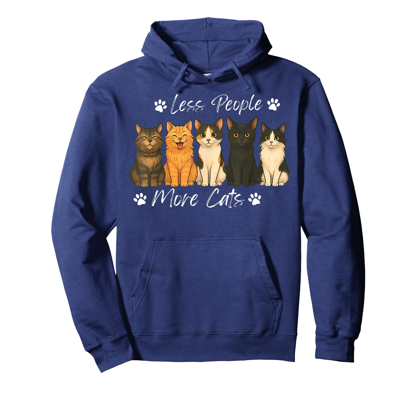 Less People More Cat Cute Kitten Cat Mom Cat Dad Pet Lover T-Shirt