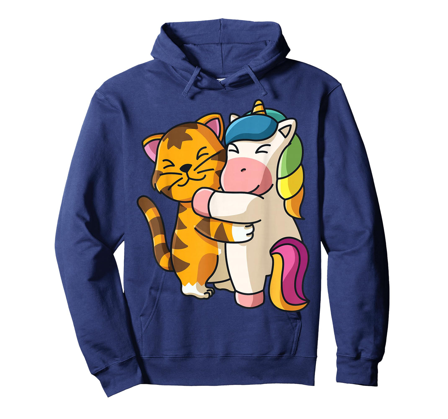Tiger and Unicorn Cute Zoo Animals Hugging T-Shirt