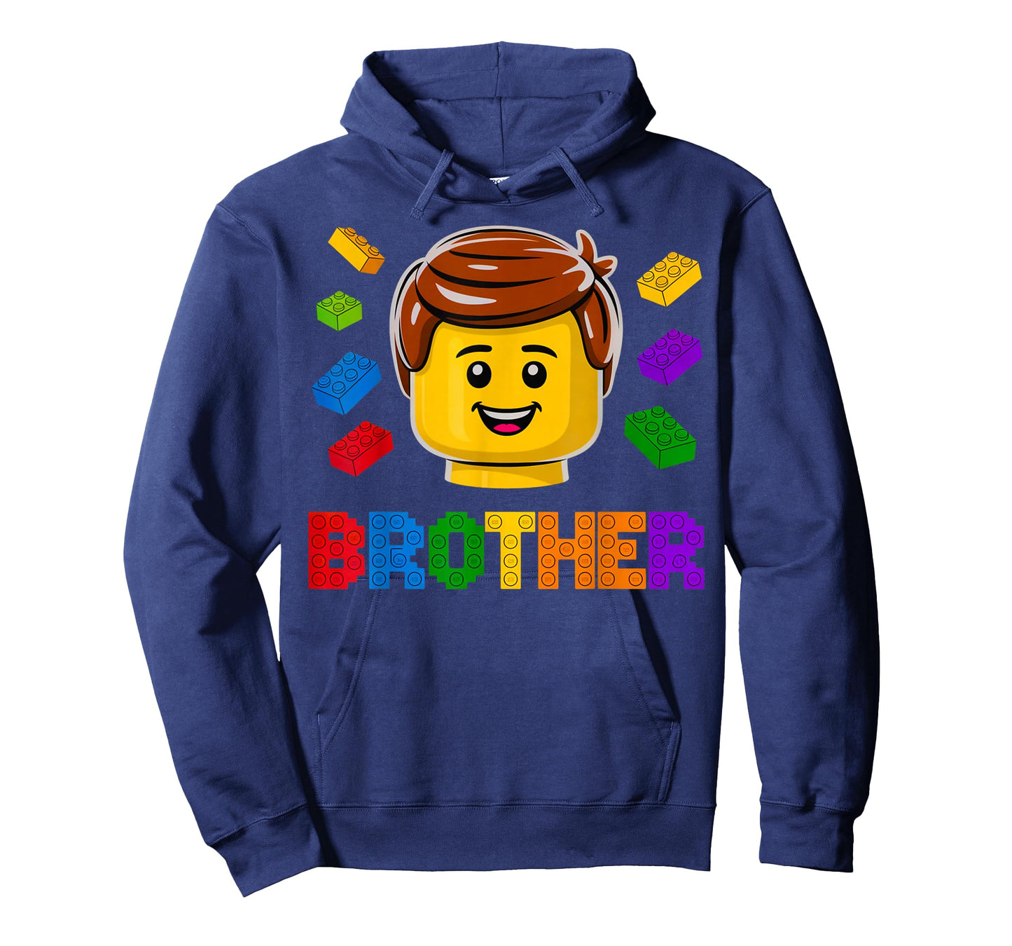 Family Brother Master Builder Building Brick Blocks Boy Kids T-Shirt