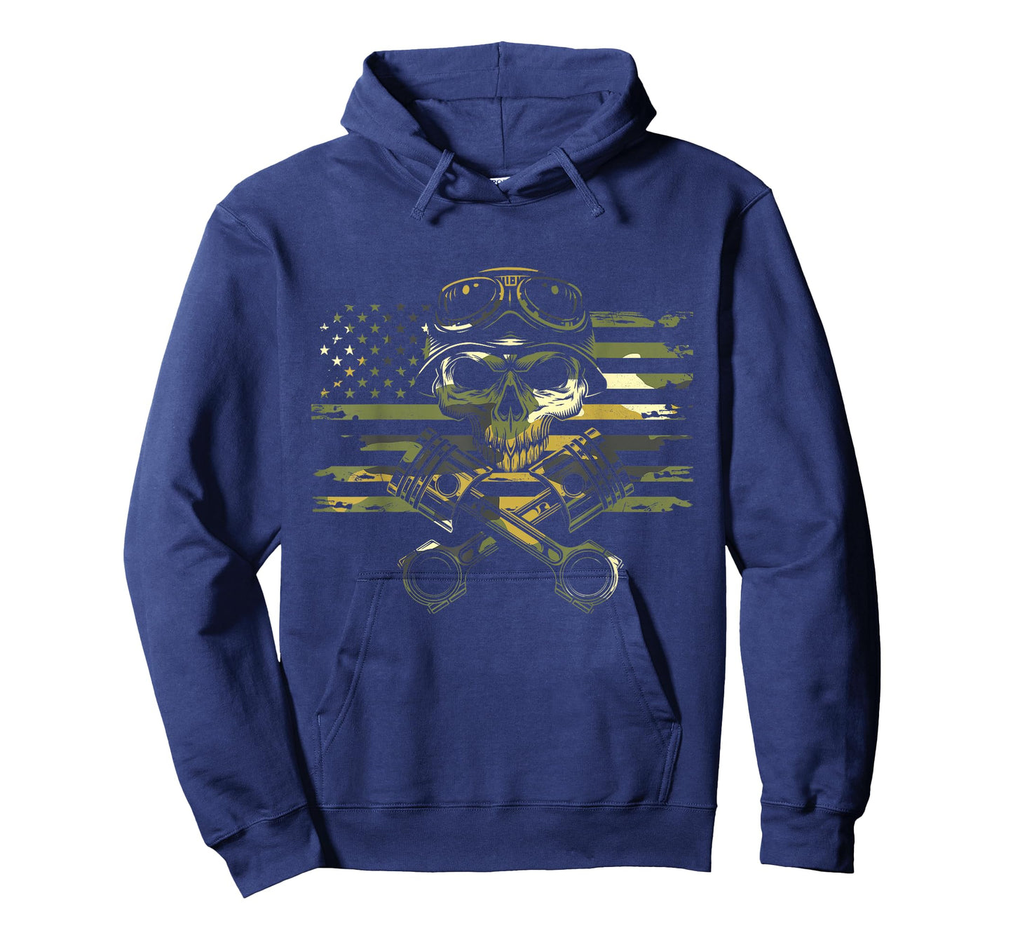 American Flag Motorcycle Apparel - Motorcycle T-Shirt