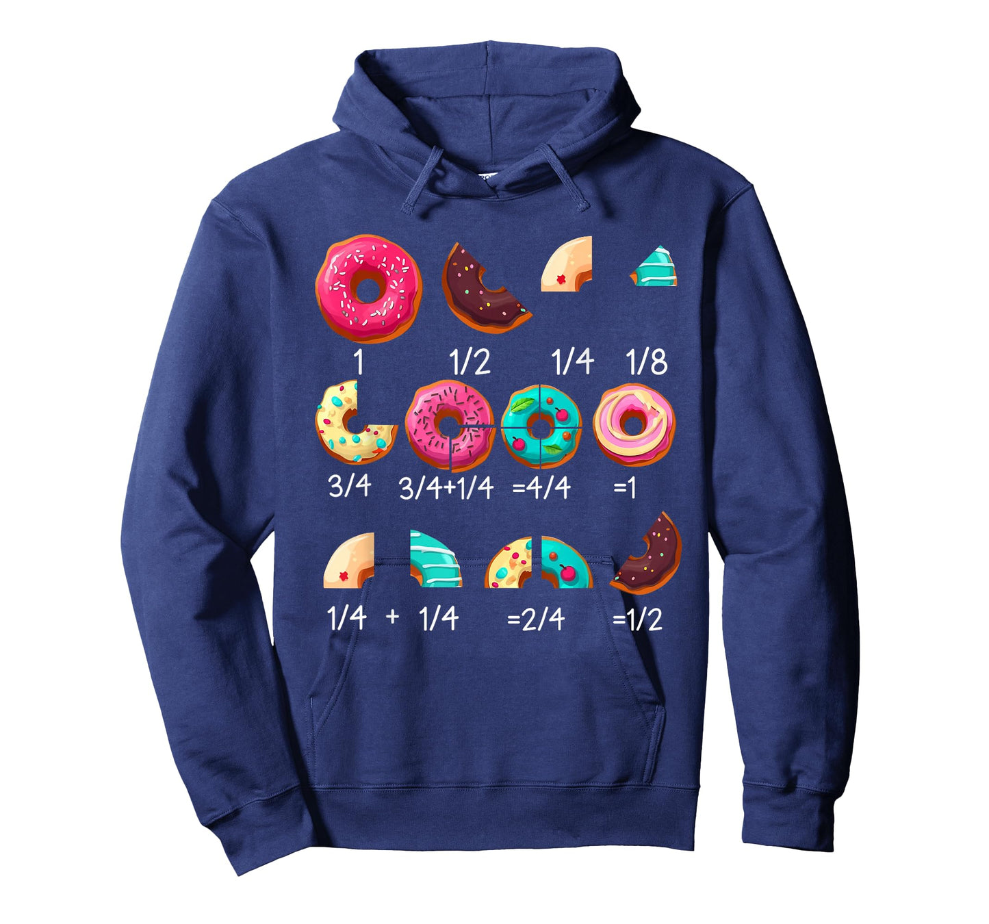 Math Donut Fraction Back to School Teacher Gifts Tee T-Shirt