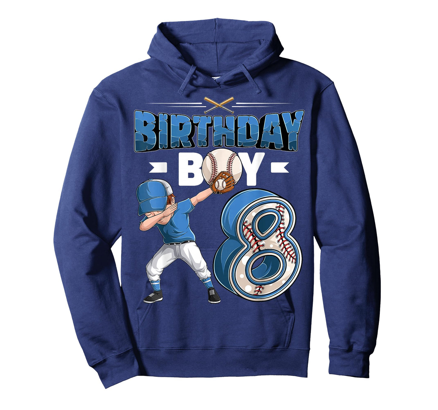 Dabbing boy 8 Year Old Baseball Player 8th Birthday Party T-Shirt