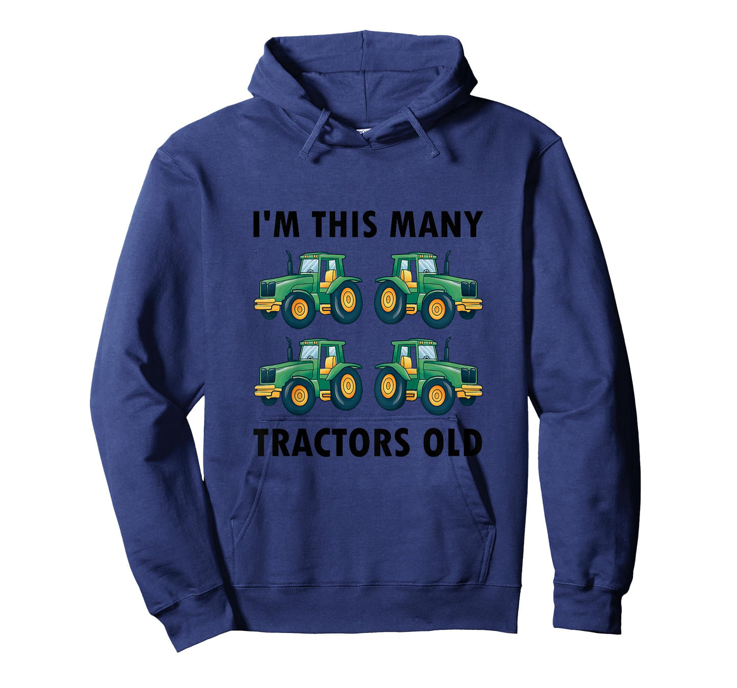 4th Birthday - I'm This Many Tractors Old - 4 Years Old Boy T-Shirt