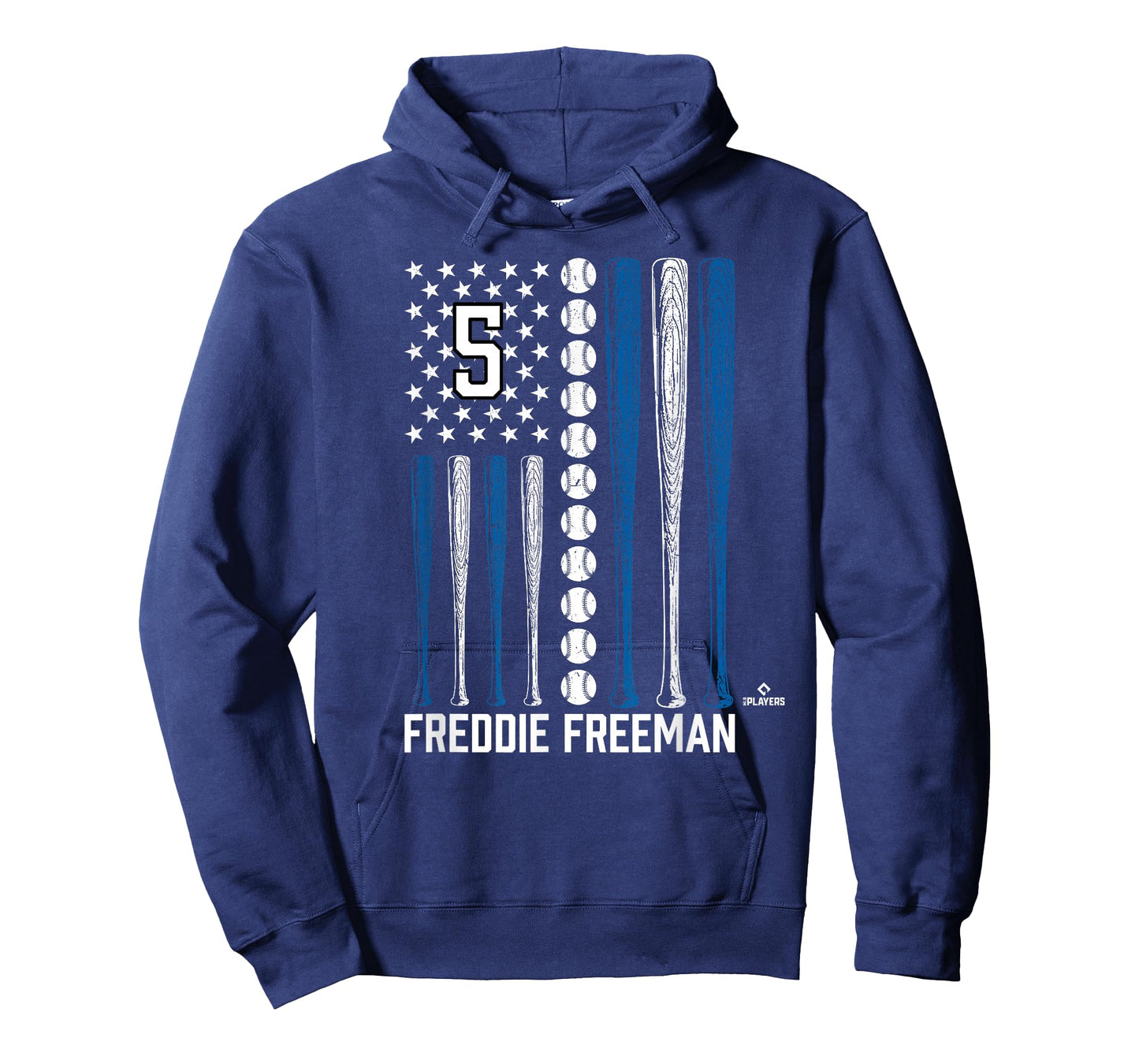 Baseball American Flag Freddie Freeman Los Angeles Baseball T-Shirt
