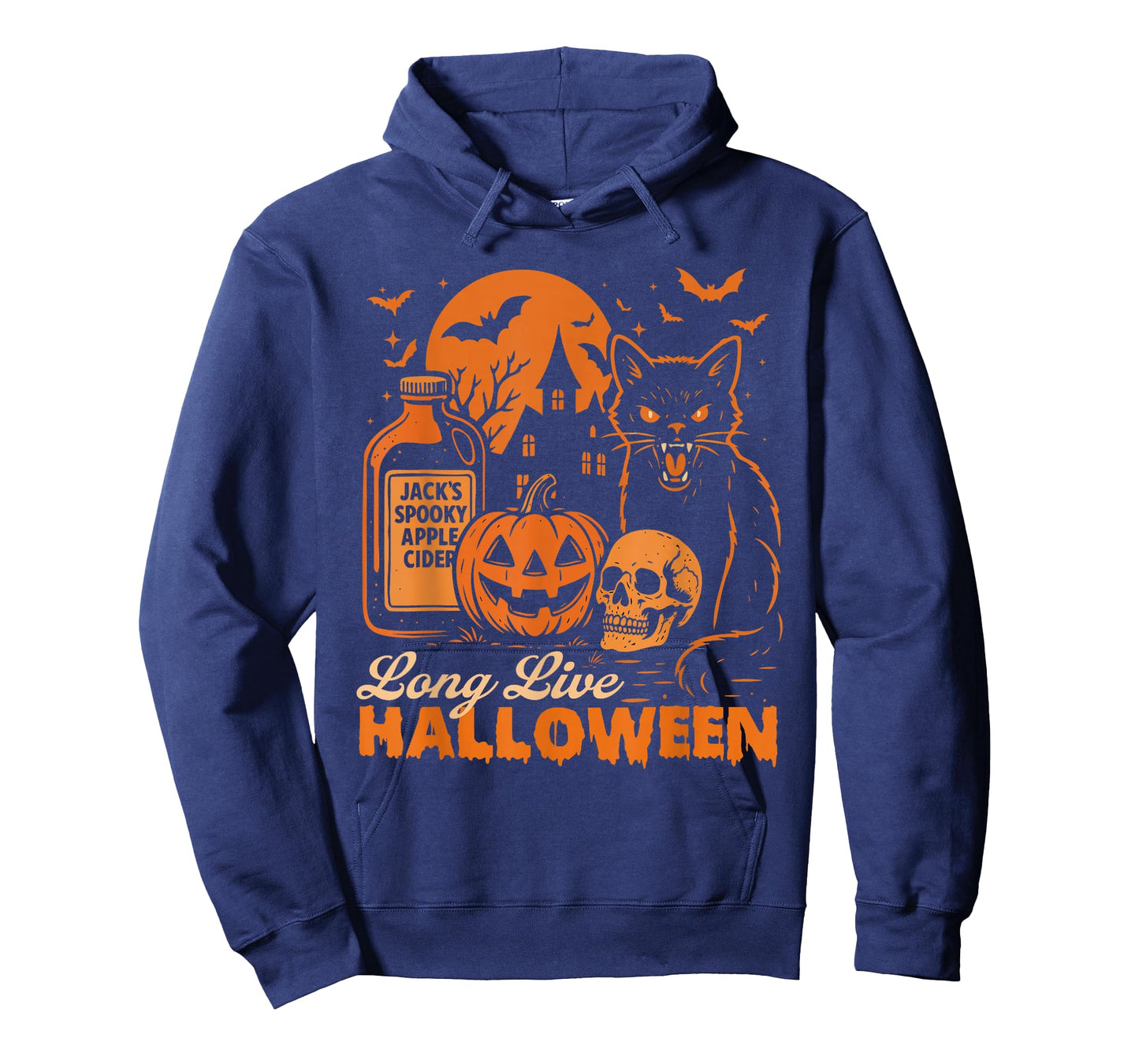 Long Live Halloween - Spooky Black Cat Halloween Costume T-Shirt