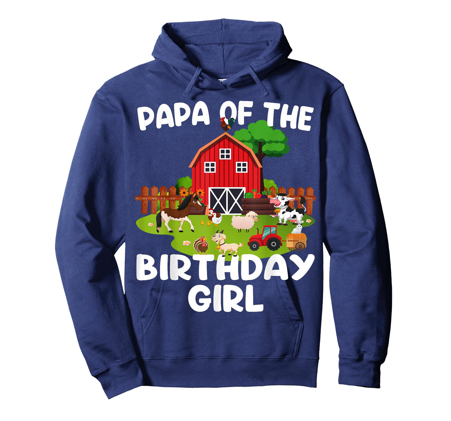 Barnyard Birthday Farm Animals Papa Birthday Girl T-Shirt