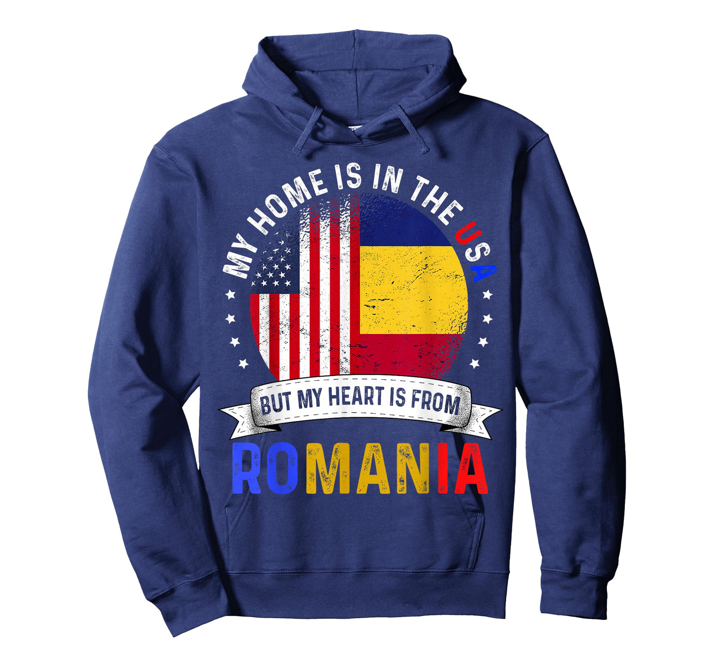 Romanian American Patriot Heart is from Romania Flag T-Shirt