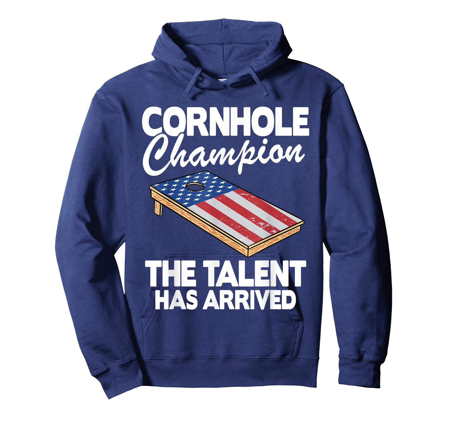 Cornhole Champion American Flag Board Funny Cornhole T-Shirt
