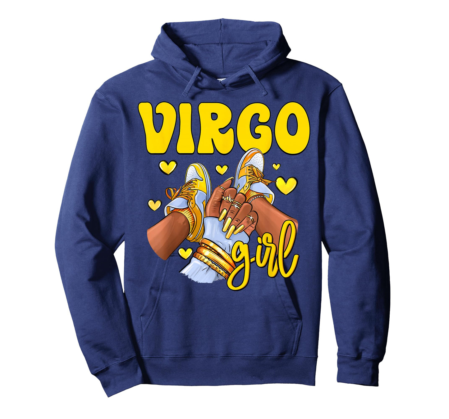 Virgo Girl Shoes Sneakers Zodiac Sign Black Women T-Shirt