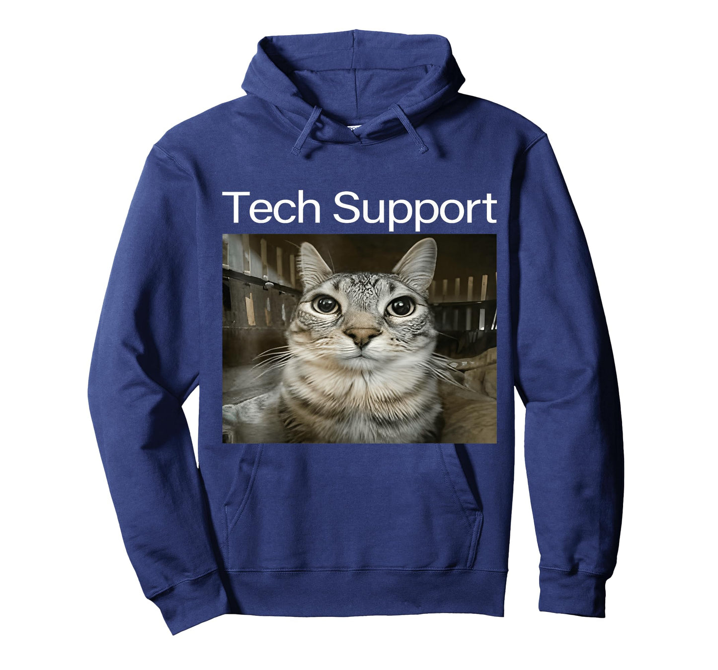 Tech Support Silly Staring Cat Meme Gen Alpha Humor Brainrot T-Shirt