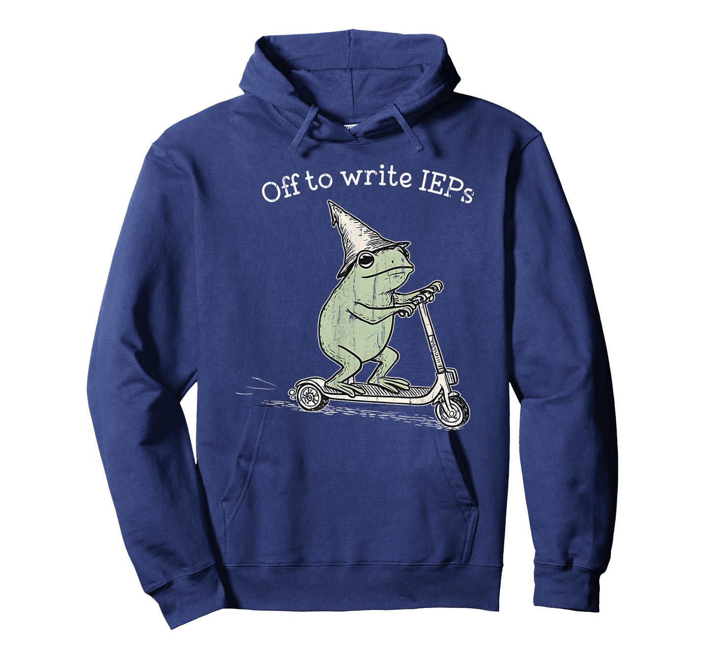 Off to Write IEPs, Frog Scooter, Special Education Teacher T-Shirt