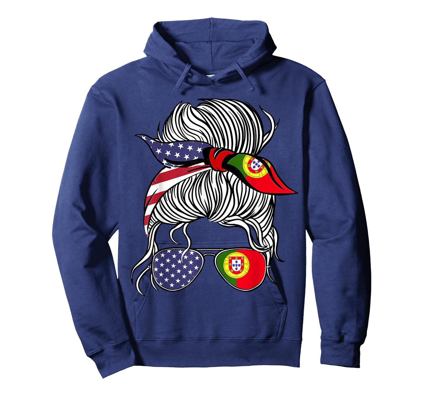 American Portuguese Patriot Flag Women Girl Portugal Grown T-Shirt