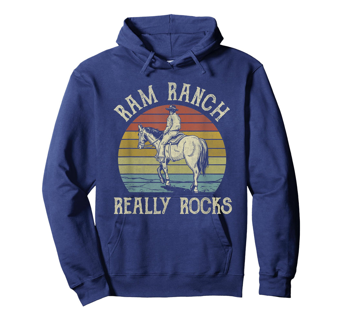 Ram Ranch Really Rocks Cowboy Horseback Western Country T-Shirt