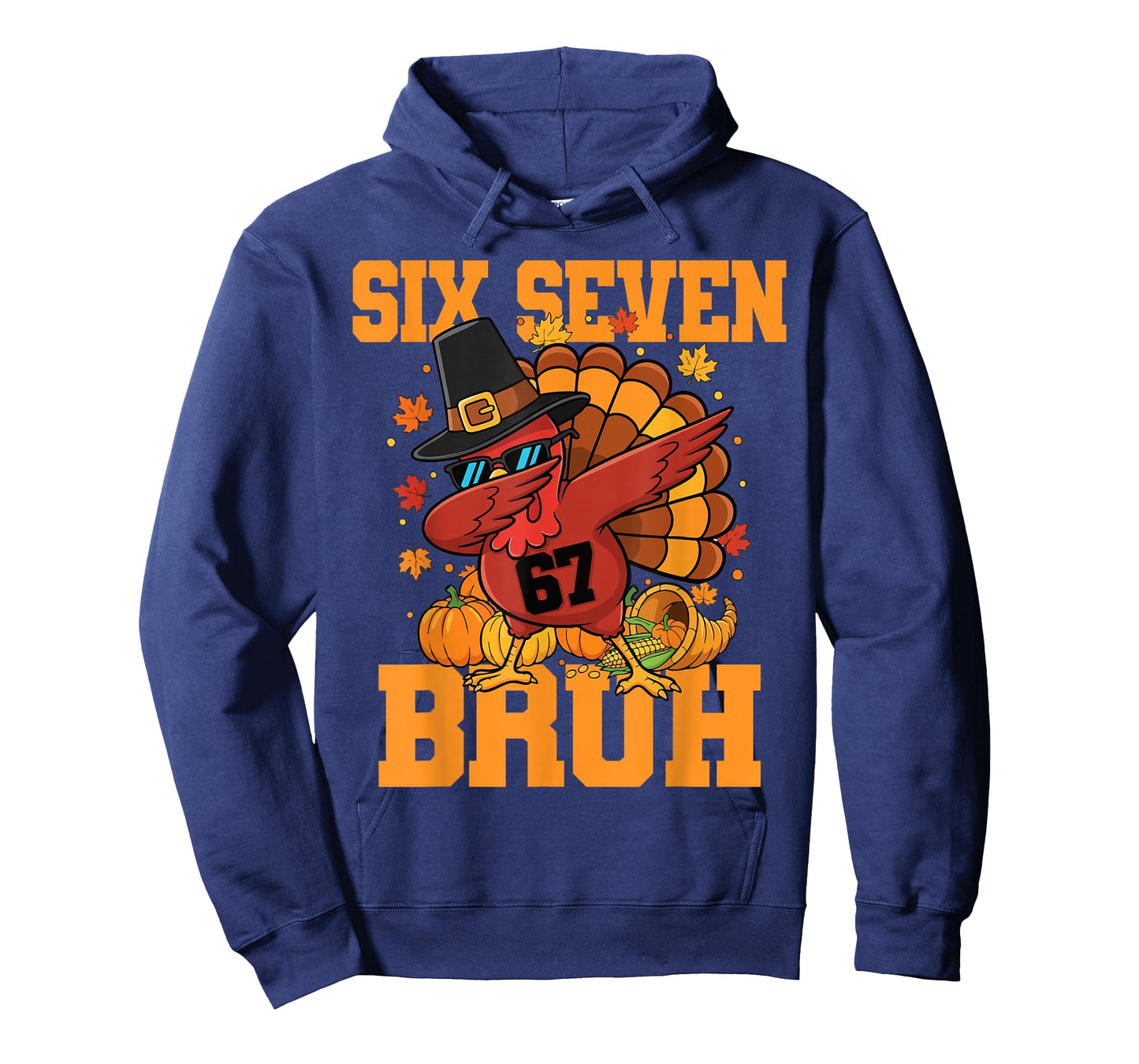 Funny Bruh Turkey Dabbing 67 Meme Six Seven Thanksgiving Boy T-Shirt
