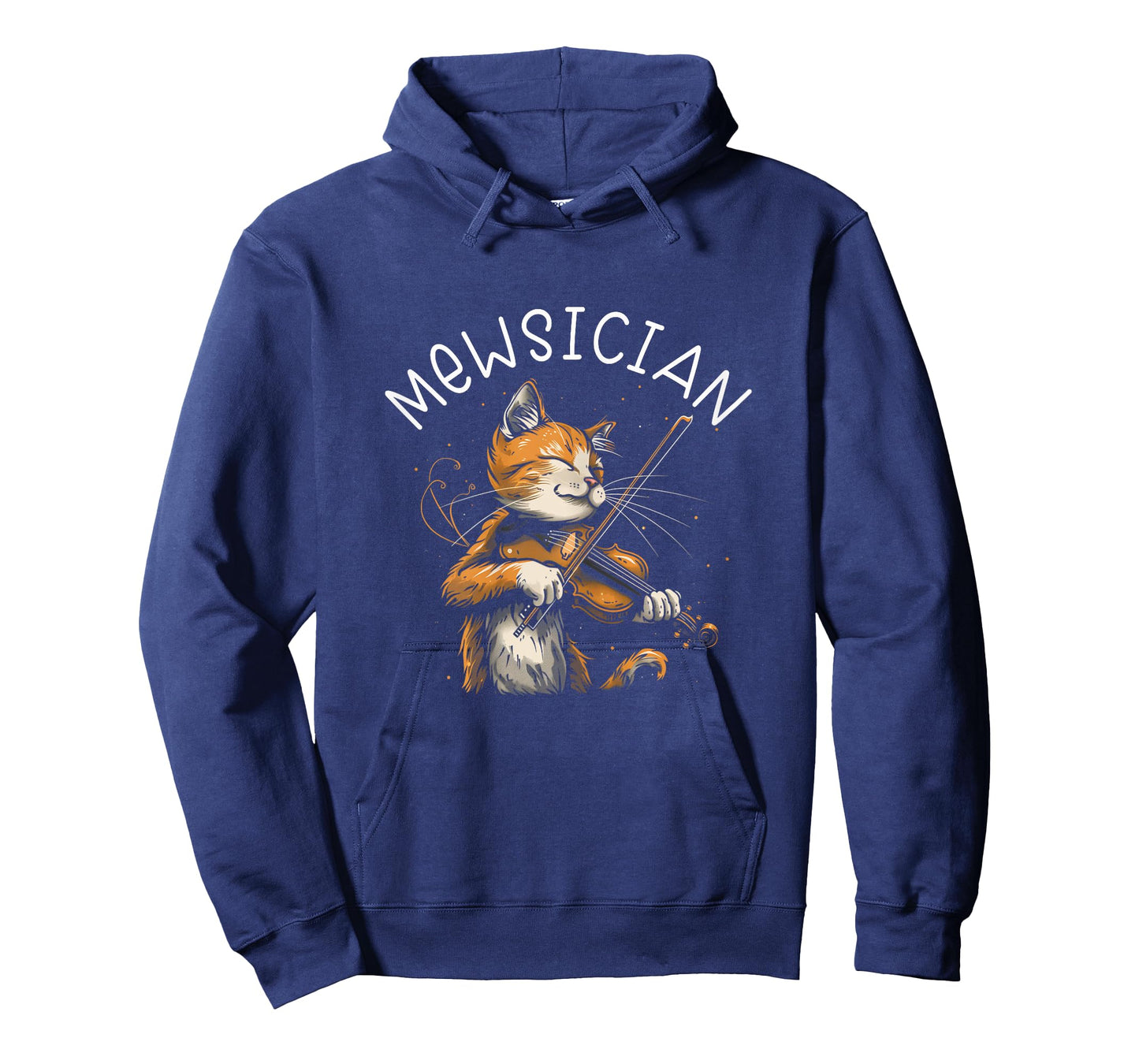 Mewsician - Cat Playing Violin Kids Unisex X-Small Black Cartoon Cat Violinist T-Shirt