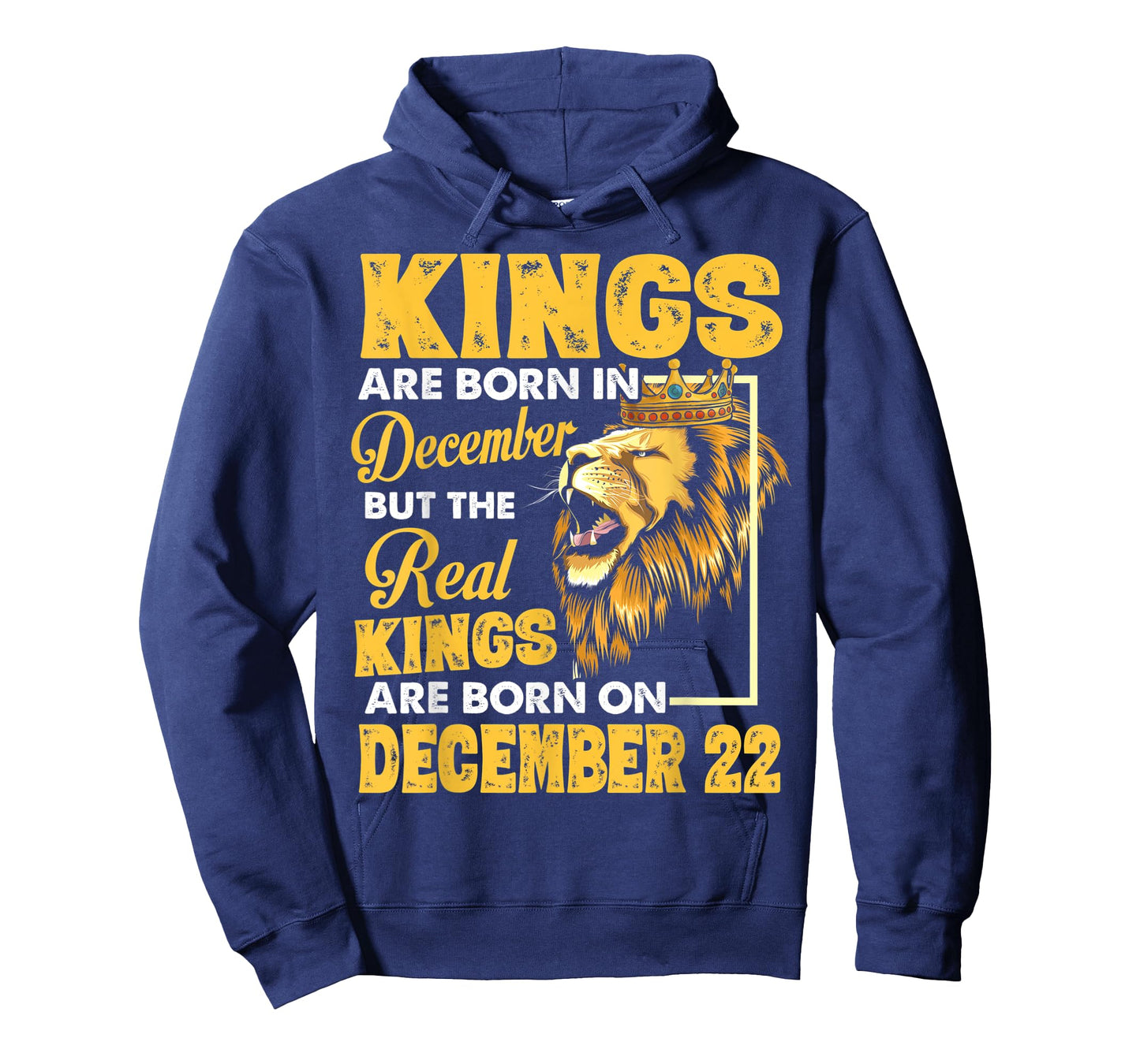 Real Kings Are Born On December 22 I Am A Real King Of Mine T-Shirt