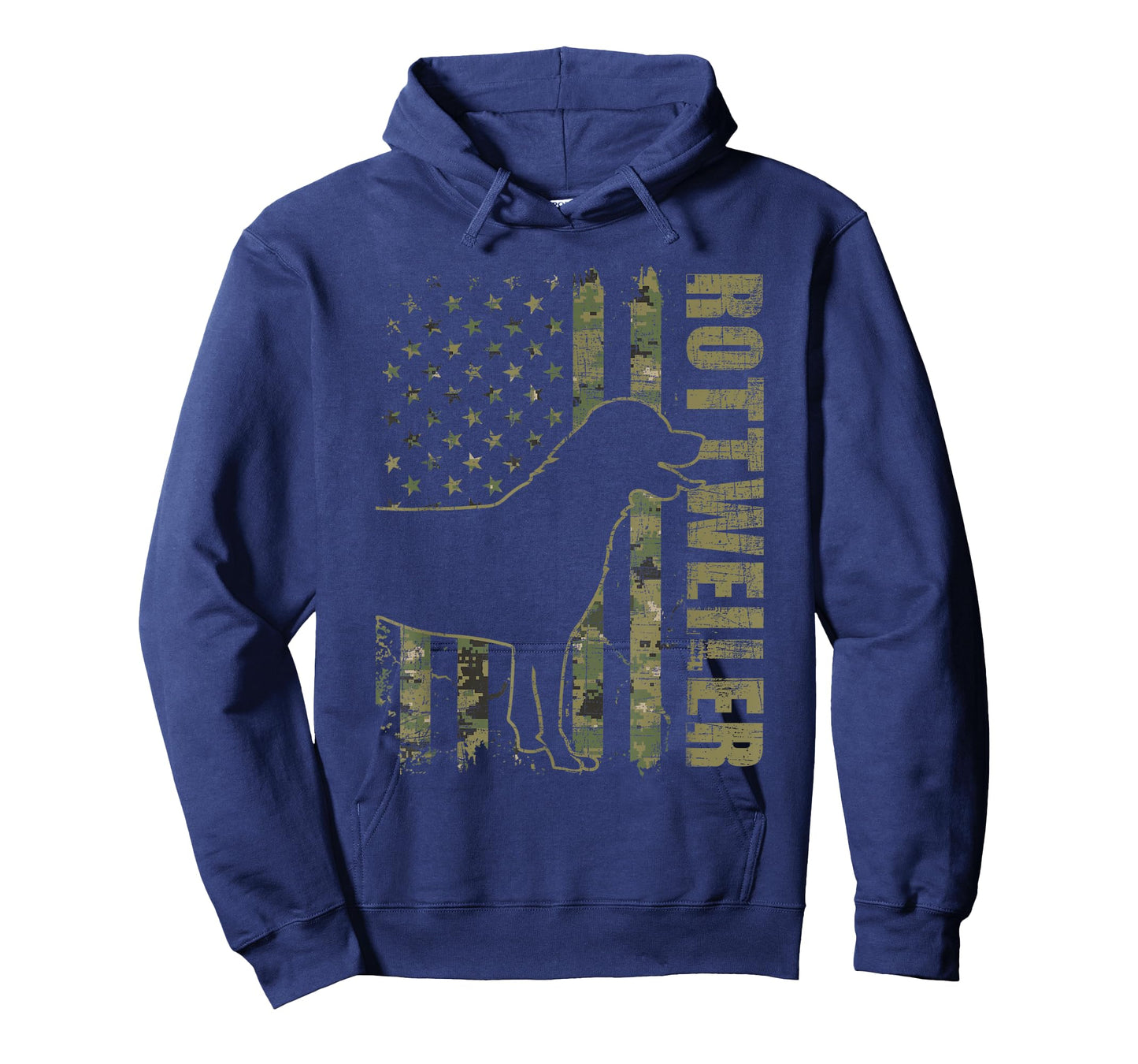 Rottweiler - USA American Flag Camouflage Dog Owner T-Shirt