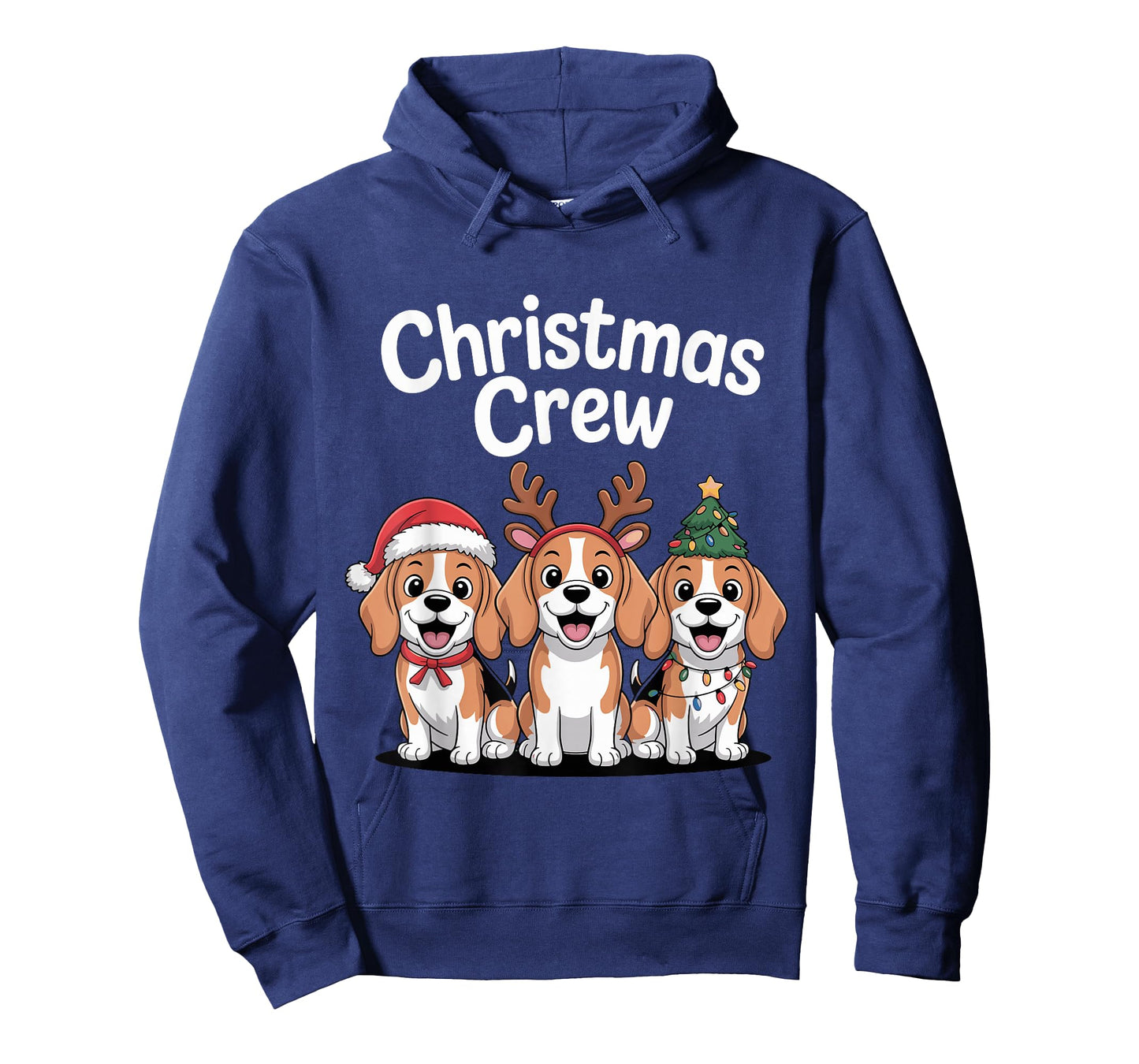 Christmas Crew Xmas Puppy Dog Hound Funny Christmas Beagle T-Shirt