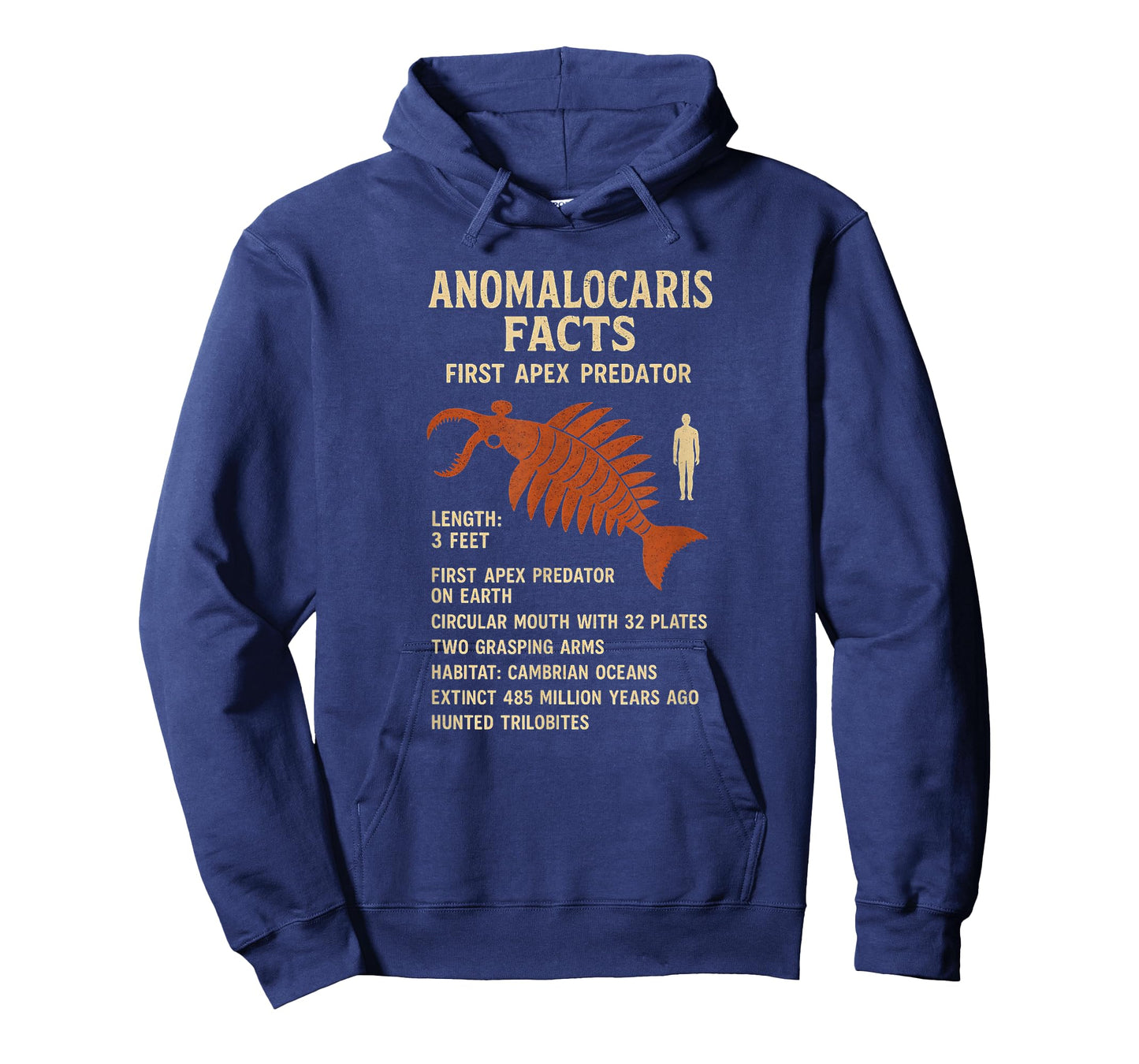 Anomalocaris Facts First Apex Predator Cambrian T-Shirt