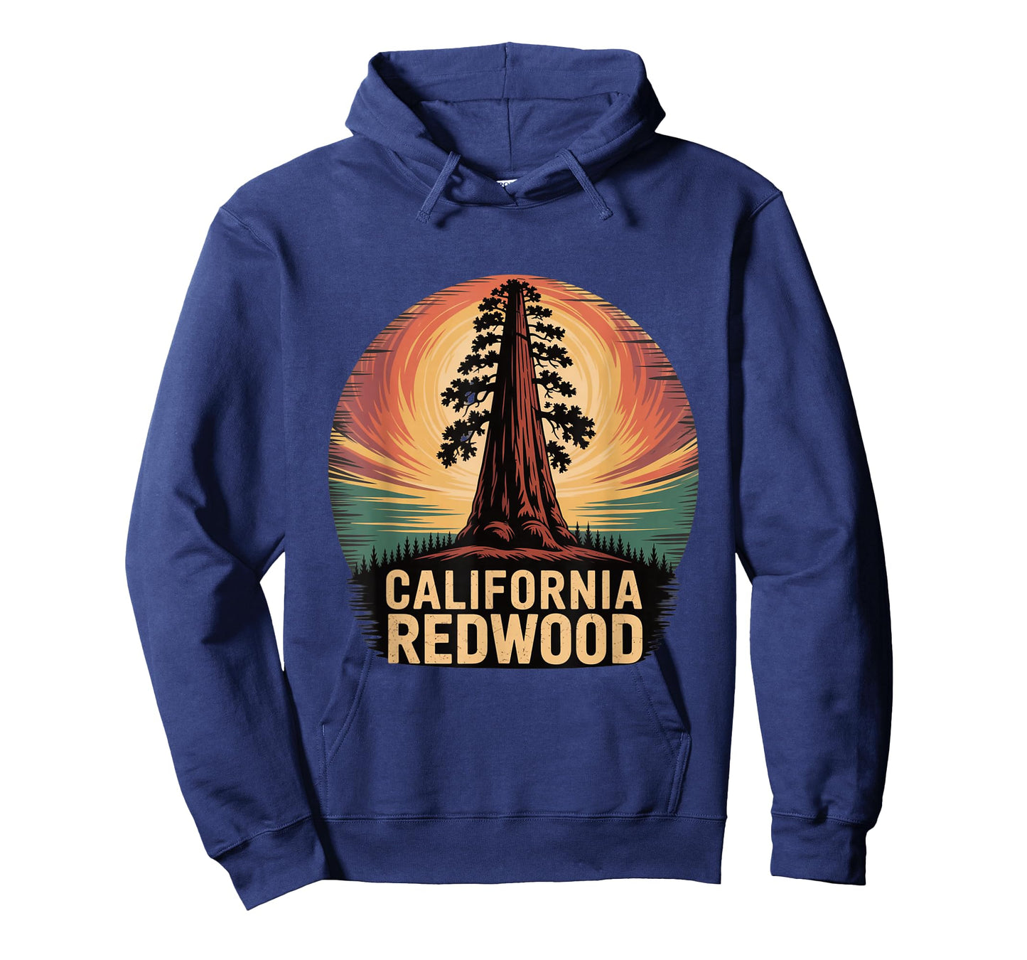 California Redwood Tree Sunset Nature Outdoor Lovers T-Shirt