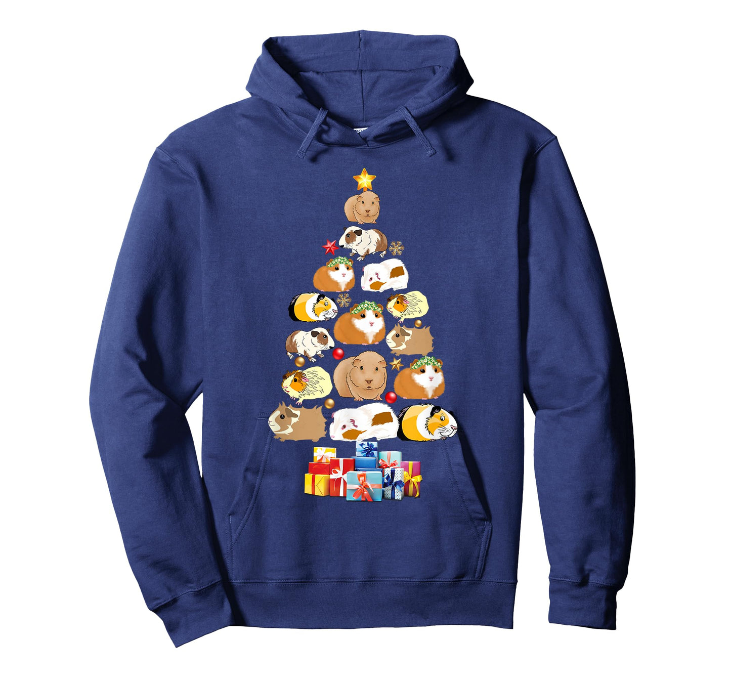 Tree Guinea Pig Christmas Animals Lovers Xmas Pajamas Gifts T-Shirt