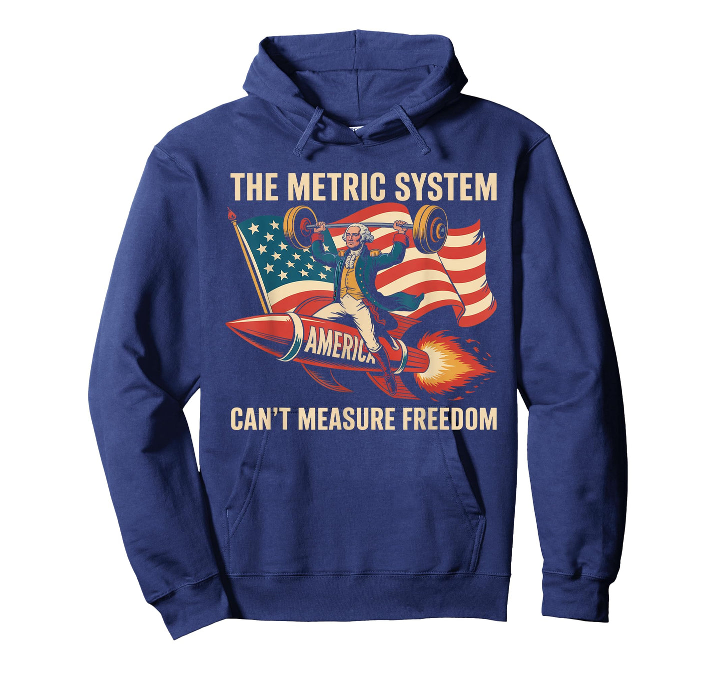 The Metric System Can't Measure Freedom Funny 4th of July T-Shirt