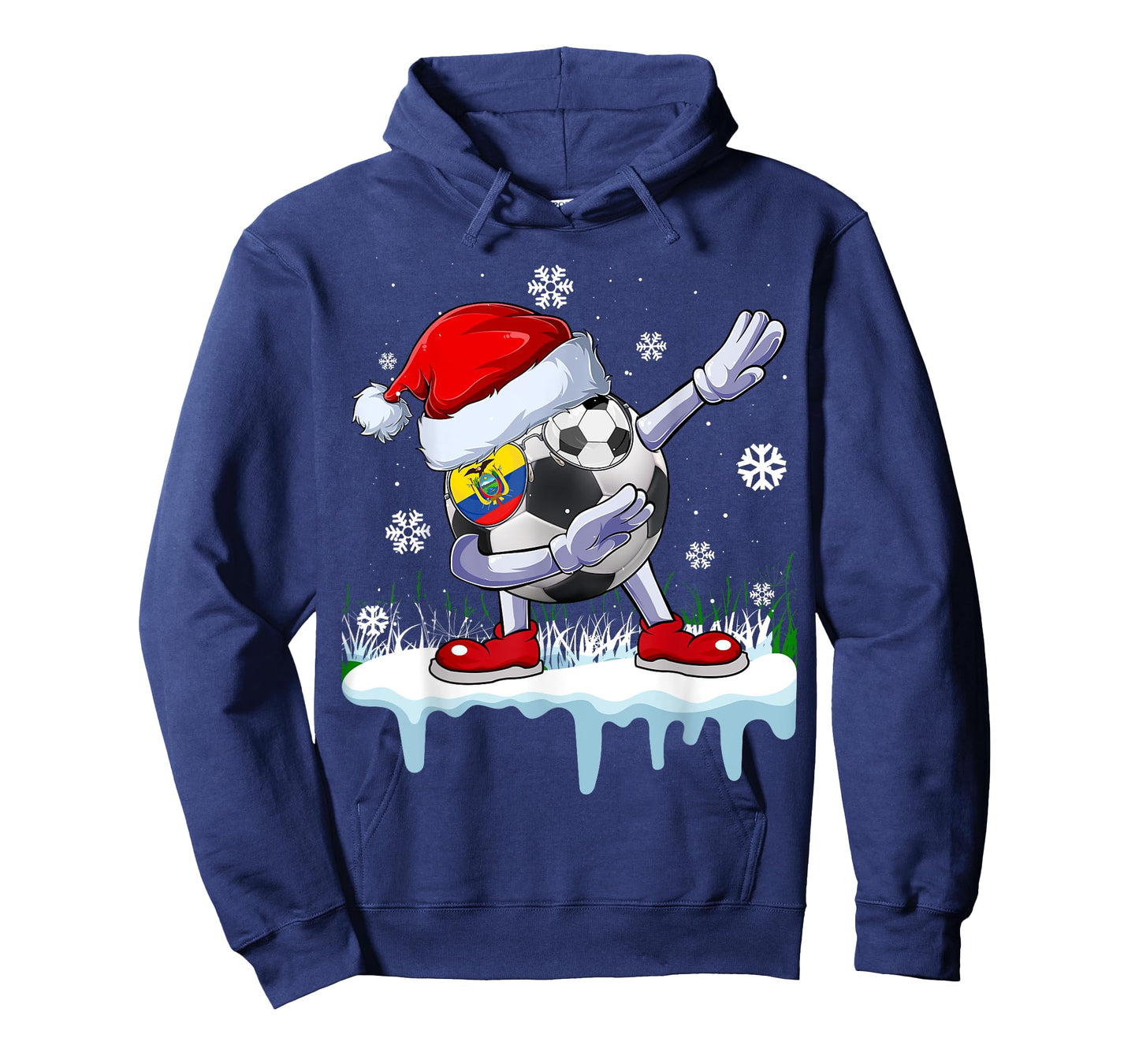 Funny Santa Soccer Dabbing Ugly Christmas Sweater T-Shirt