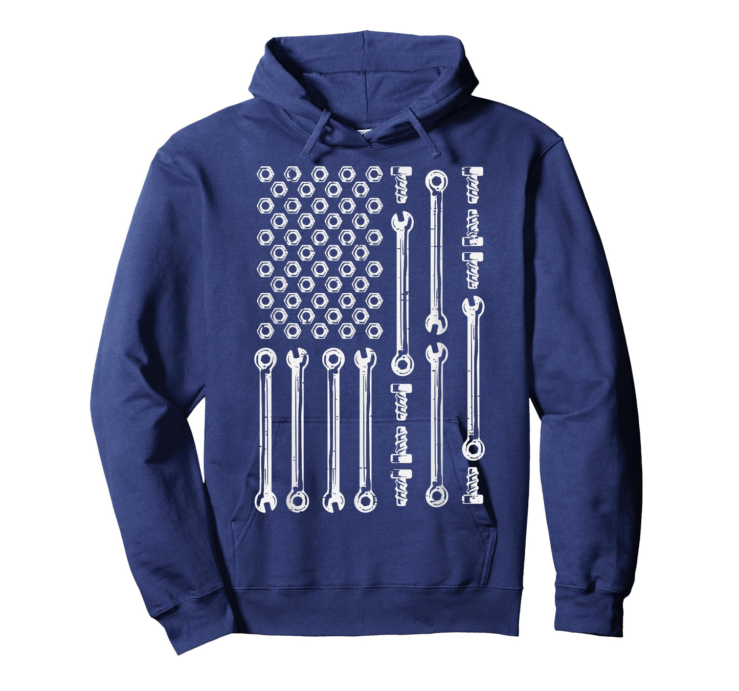 USA Flag Wrenches Car Auto Mechanic Garage Patriotic Men Dad T-Shirt