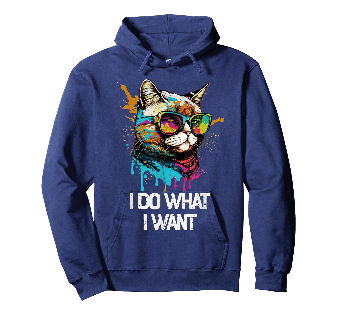I Do What I Want Cat with Sunglasses T-Shirt