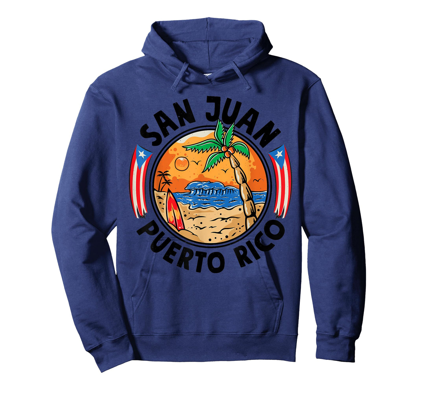 San Juan Puerto Rico Beach Retro Vintage 70s Sunset Summer Men Women Girls Kids T-Shirt