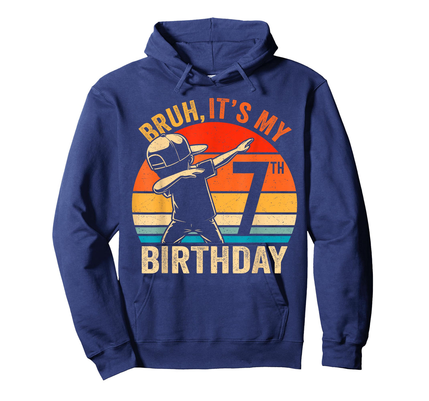 Bruh It's My 7th Birthday Dabbing I'm 7 Year Old Birthday T-Shirt