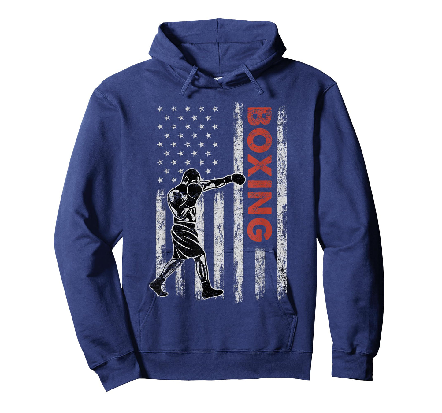 Boxing Lovers Vintage American Flag 4th Of July Gift T-Shirt for Women Kids Men