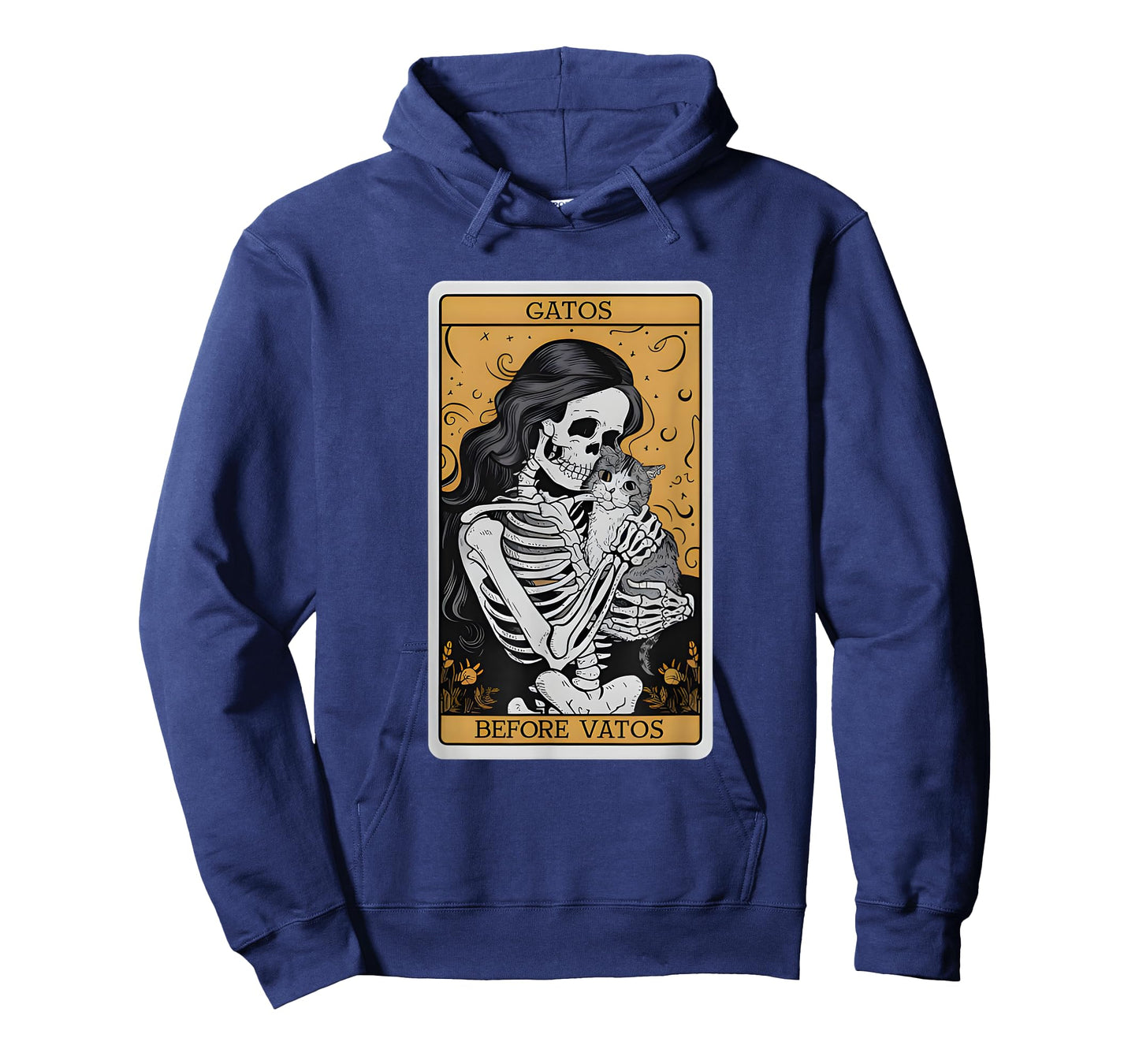 Gatos Before Vatos Funny Cat Tarot Card Cat Lady Cat Mom T-Shirt