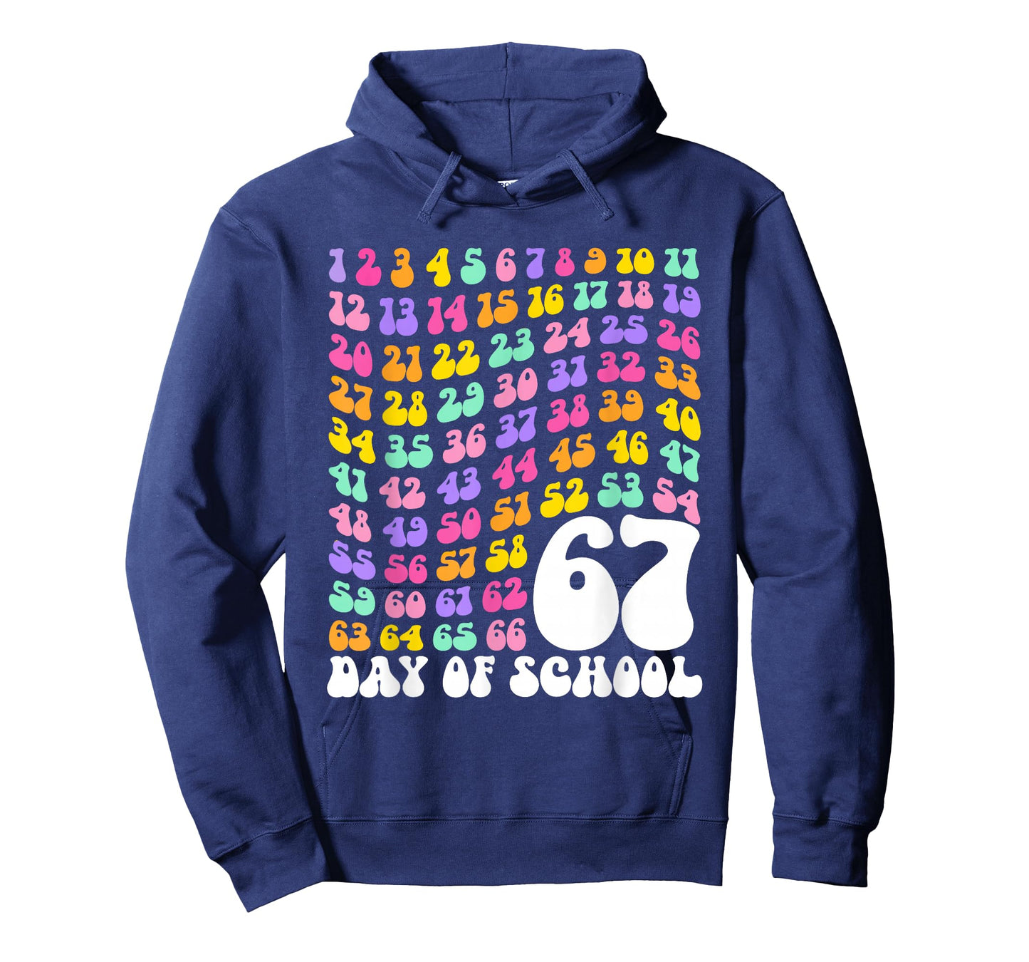 67th Day of School Teacher Kids 67 Math Numbers 100th Days T-Shirt
