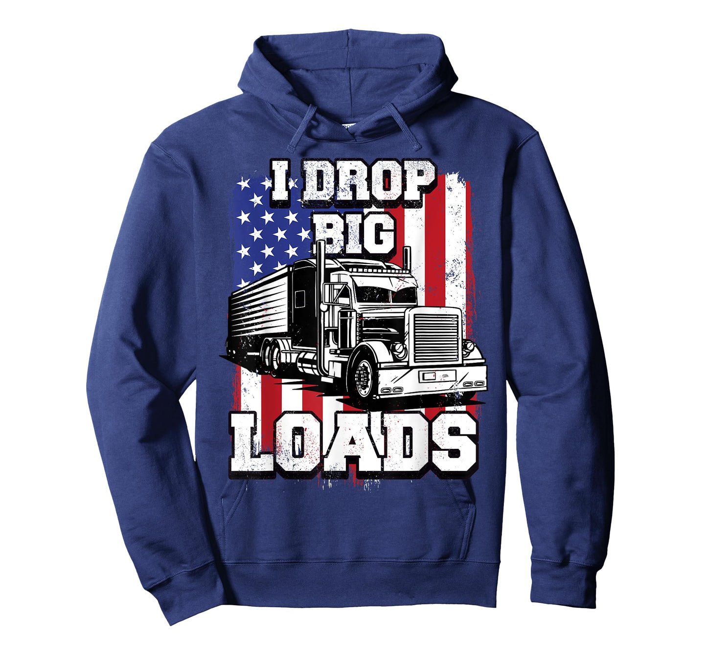 I Drop Big Loads Big-Rig Semi-Trailer Truck Driver Men USA T-Shirt