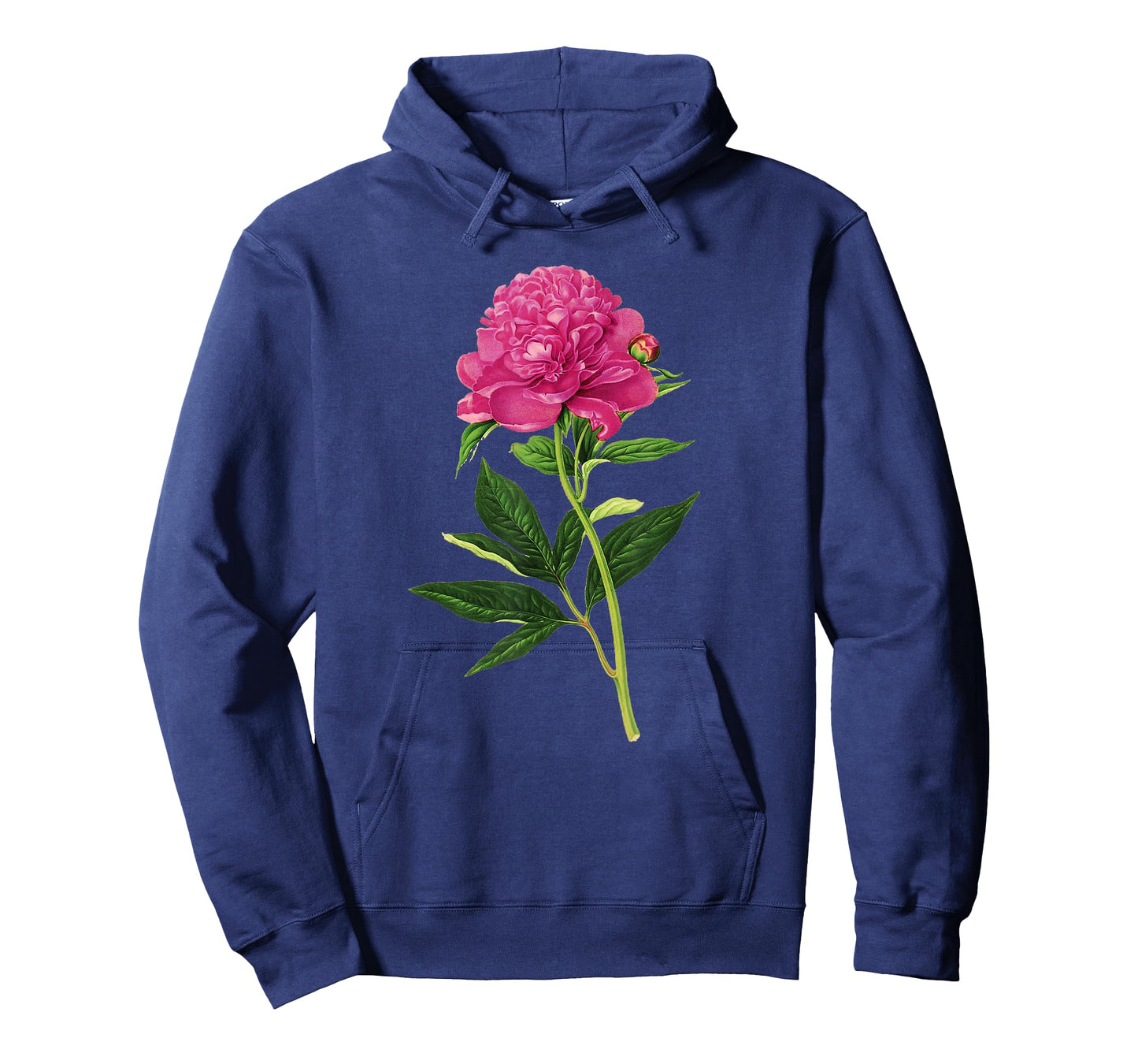 Vintage Botanical Print, Fuchsia Pink Peony T-Shirt