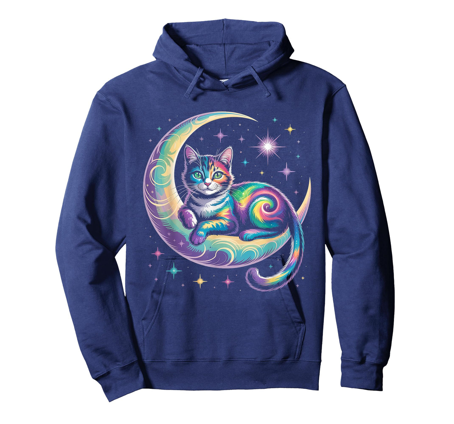 Mystical Space Cosmic Cat T-Shirt - Galaxy Kitten Graphic T-Shirt