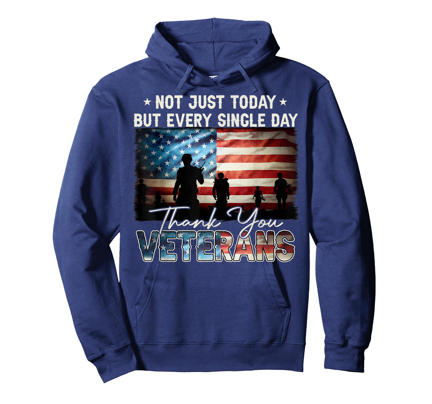 Patriotic American Flag Thank You Veterans Men Women Kids T-Shirt