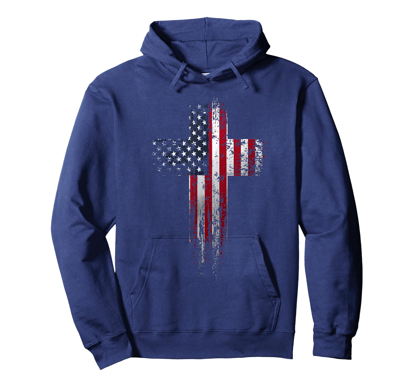 American USA Flag Christian Cross T-Shirt