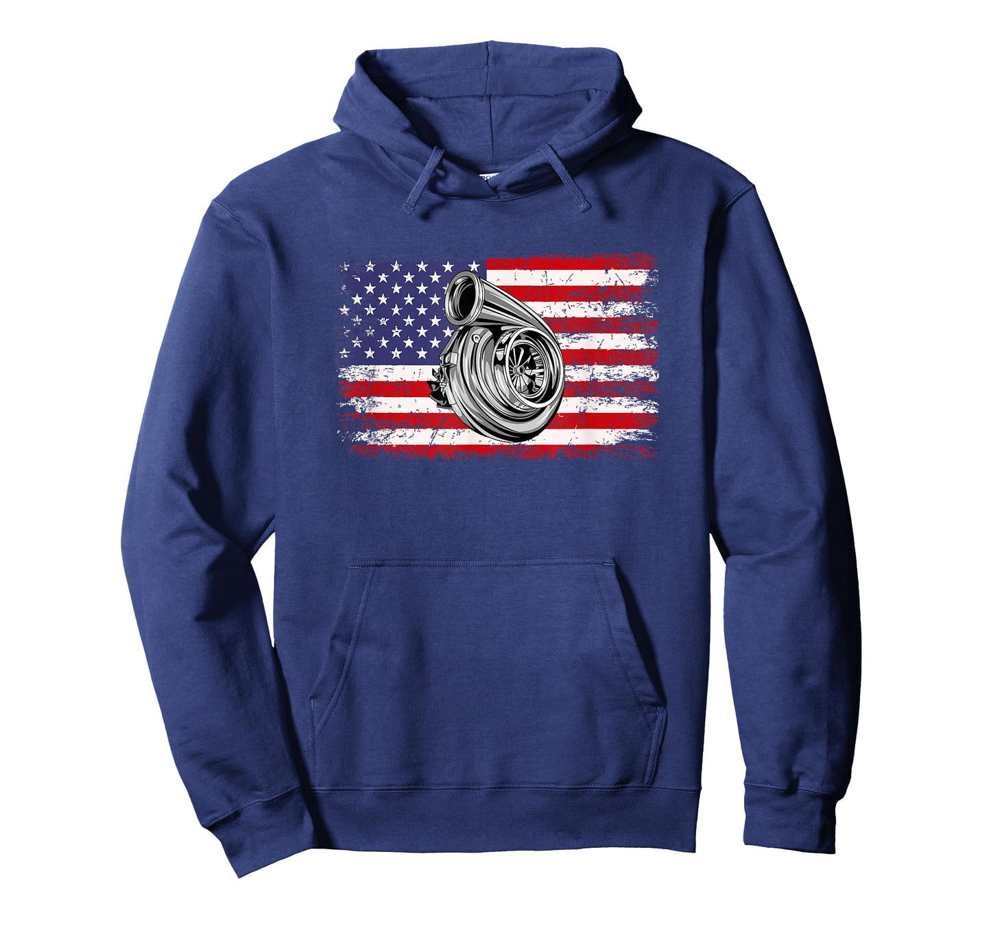 Turbo American Flag, racing turbo T-Shirt