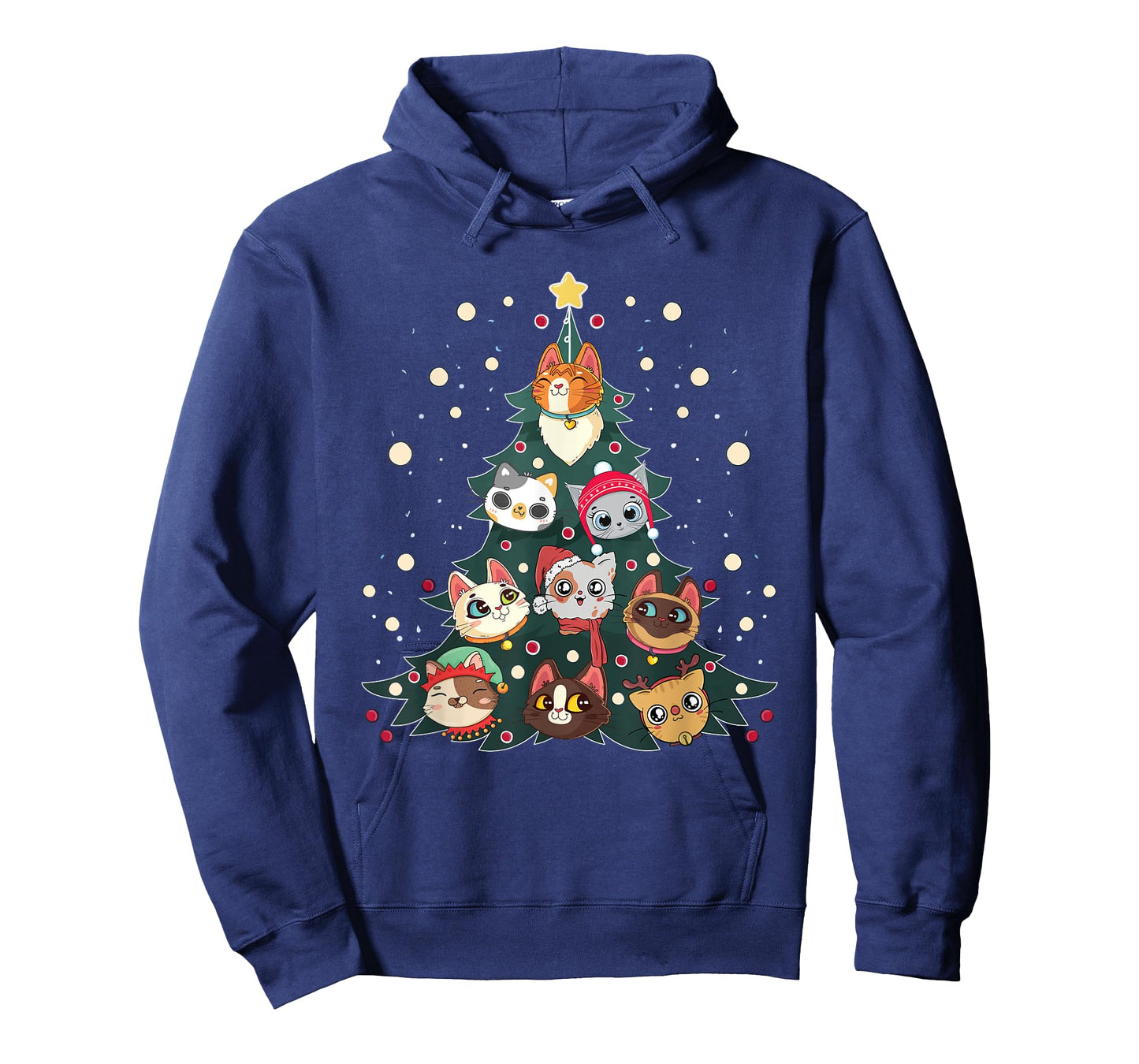 Merry Catmas Funny Christmas Tree, Cats Xmas Meow Christmas T-Shirt