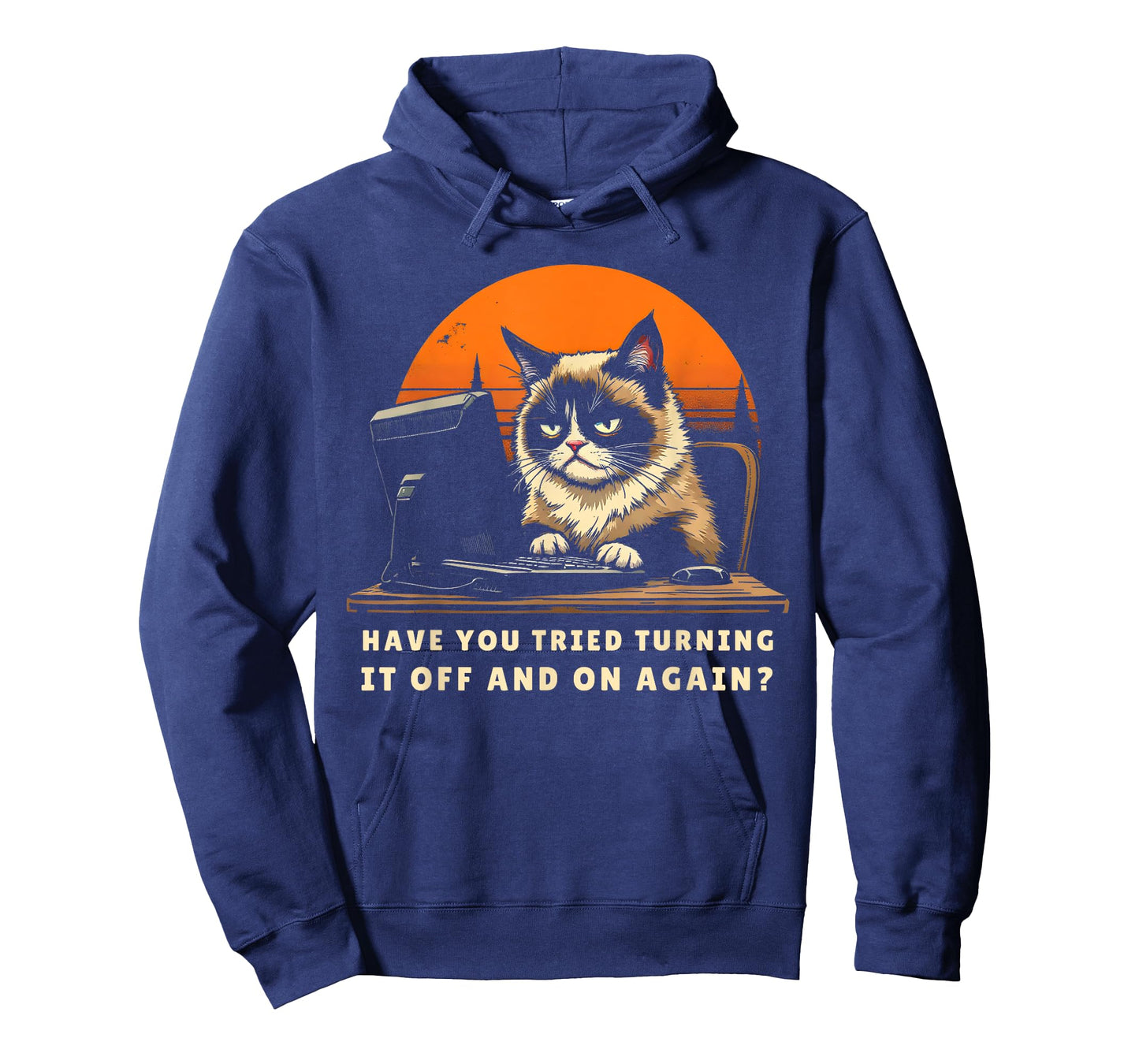 Have You Tried Turning It Off And On Again? Tech-Support Cat T-Shirt