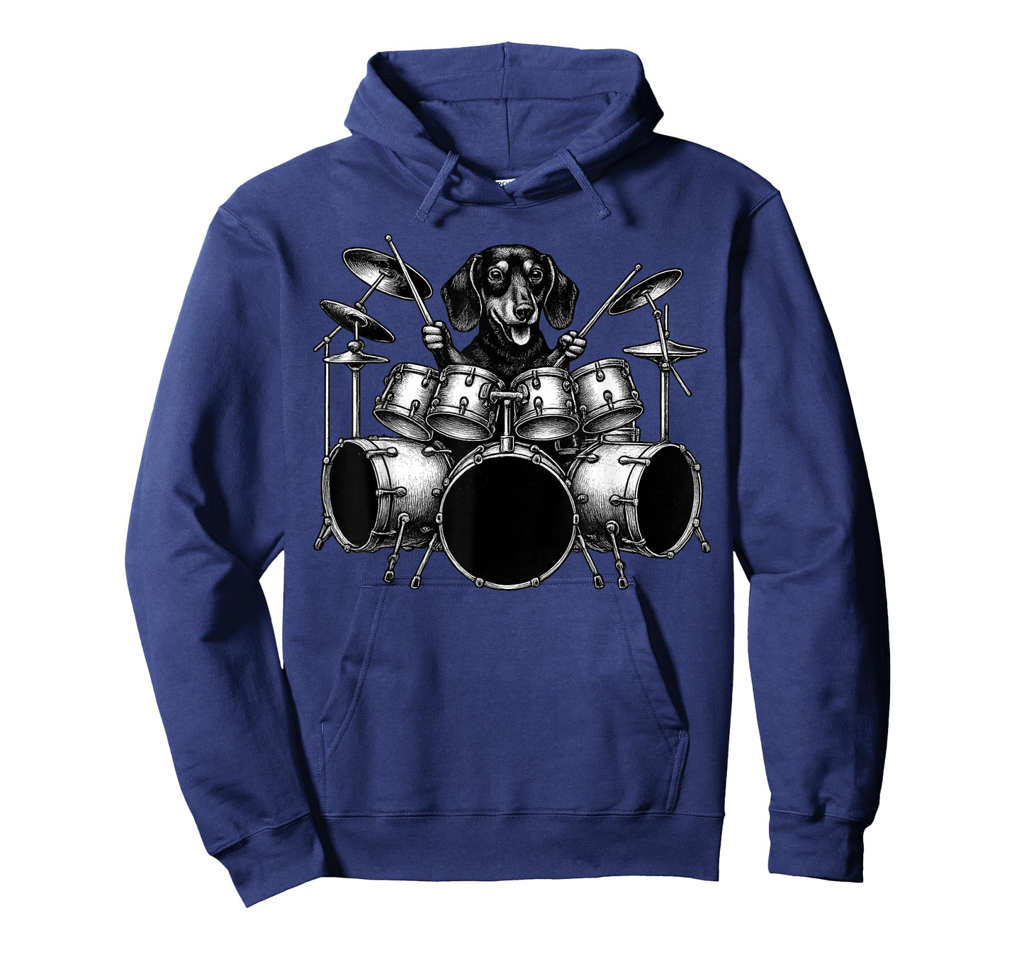 Dachshund Playing Drums Drummer Dog Lover T-Shirt