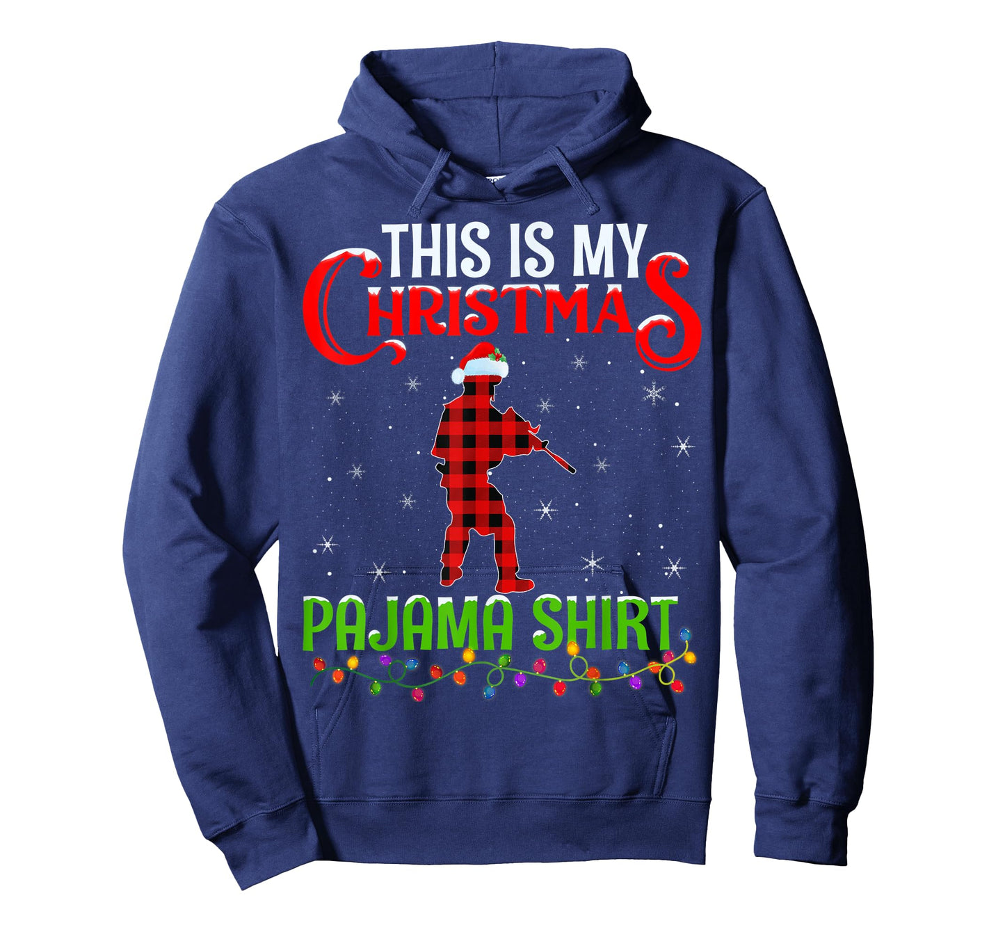 This Is My Christmas Pajama Shirt Airsoft Player Christmas T-Shirt